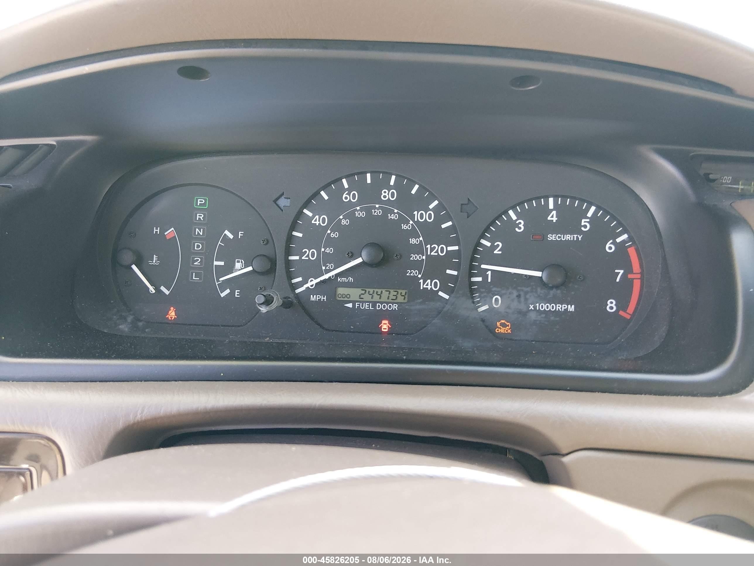 2001 Toyota Camry Xle V6 Бежевый vin: JT2BF28K710307992