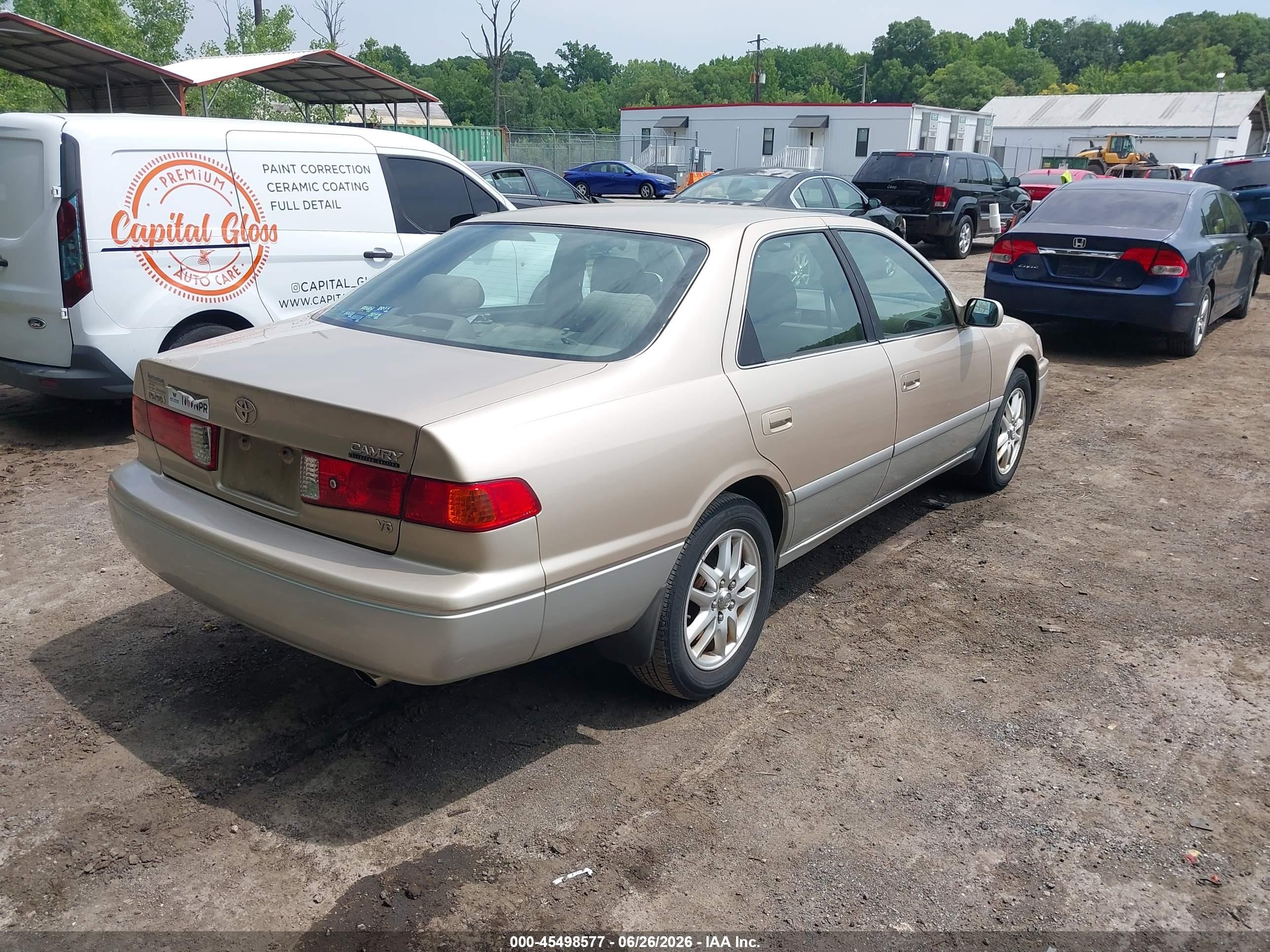 2001 Toyota Camry Le V6 Gold vin: JT2BF28K810324543