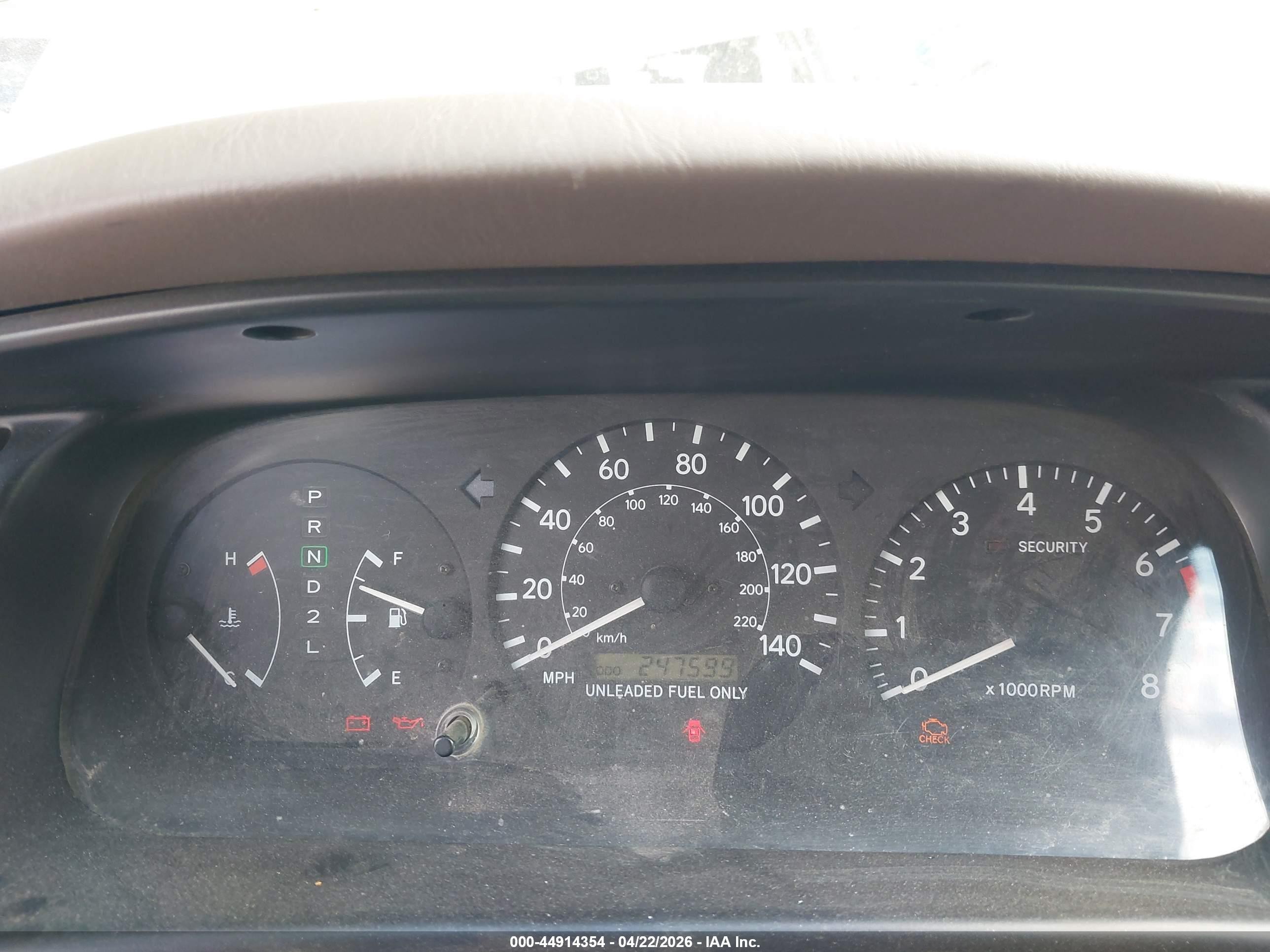 1998 Toyota Camry Xle V6 Champagne vin: JT2BF28KXW0119443