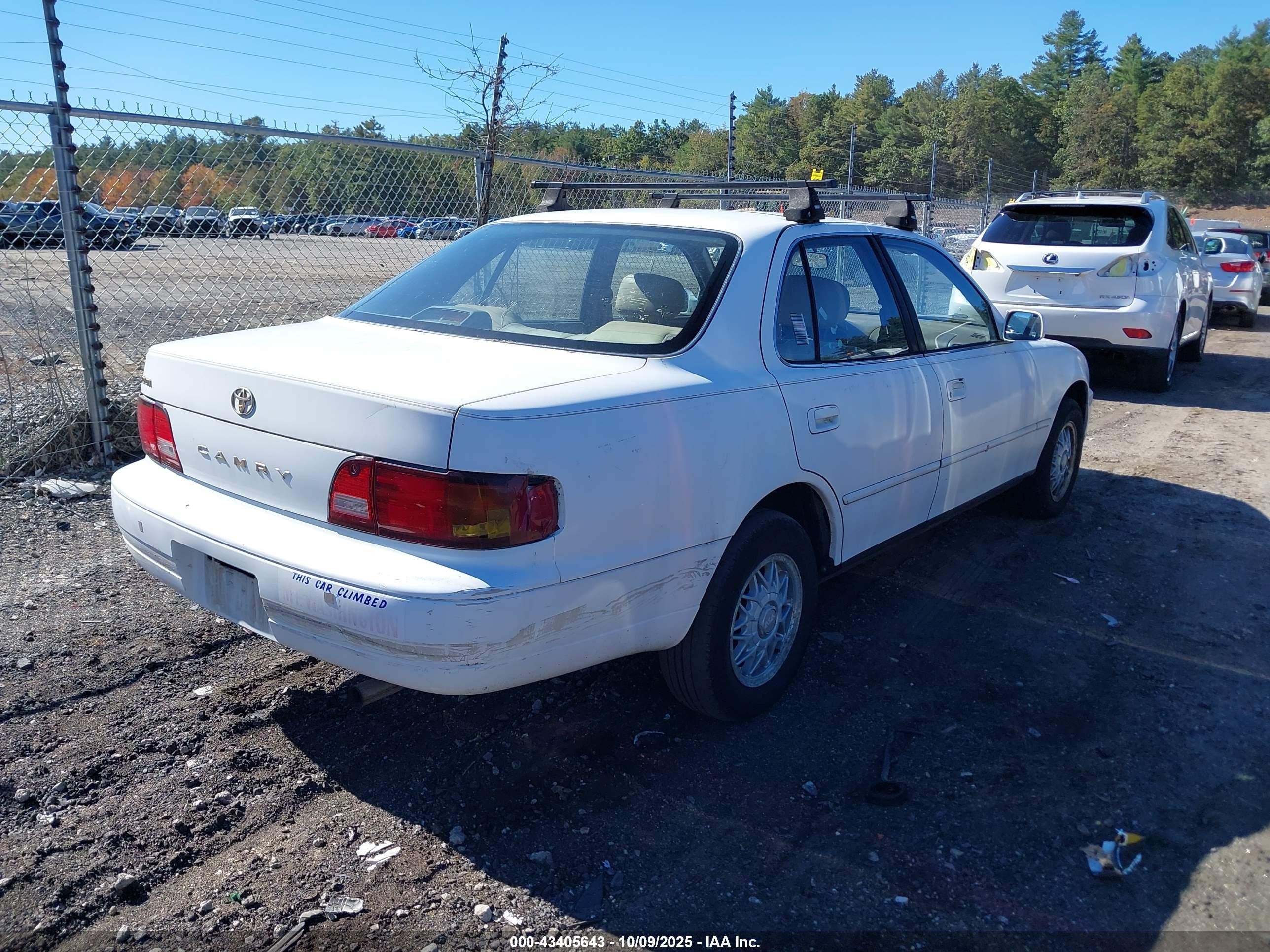 1996 Toyota Camry Dx/le/xle White vin: JT2BG12K0T0349441