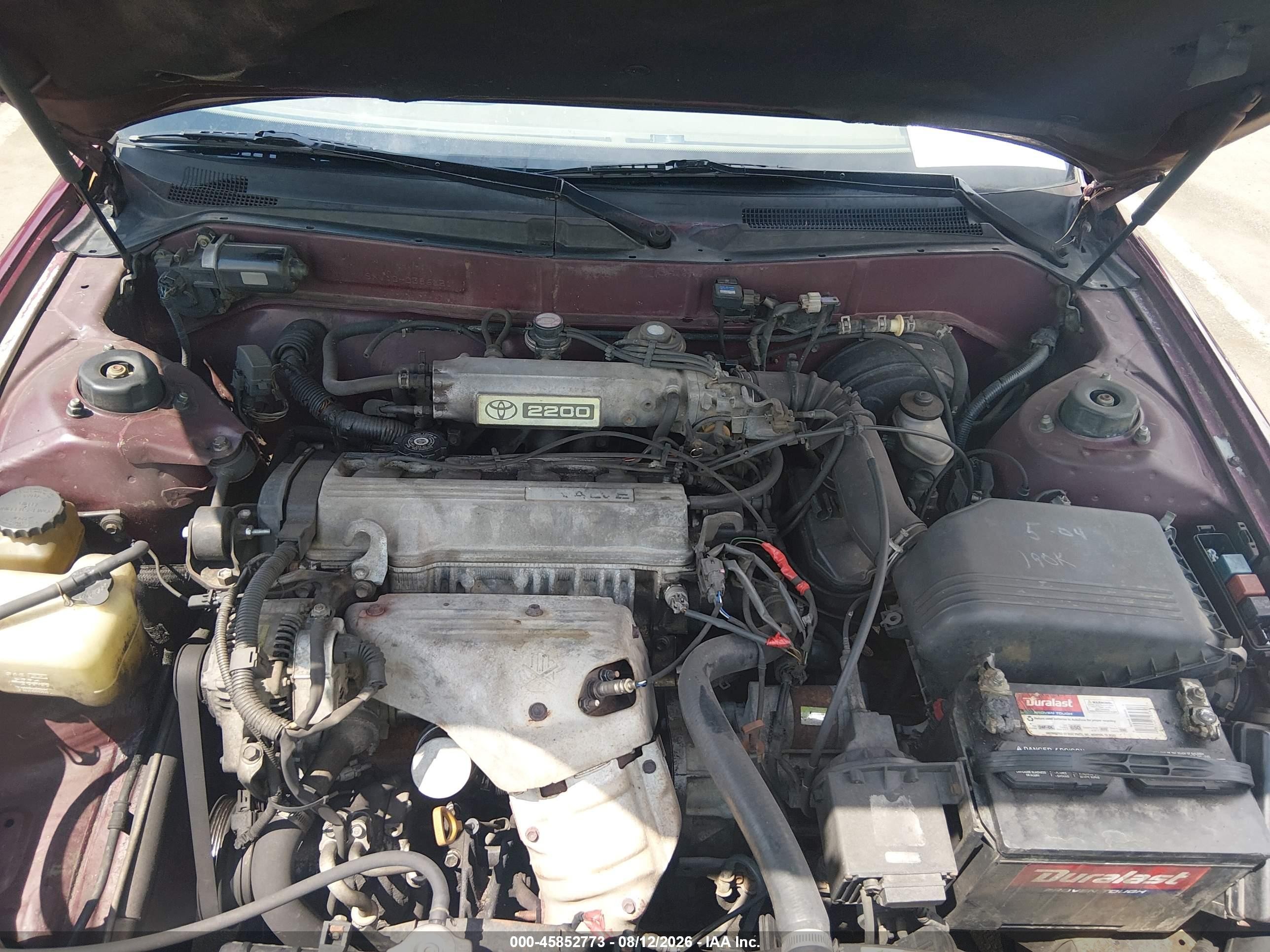 1996 Toyota Camry Dx/le/xle Red vin: JT2BG12K0T0386151