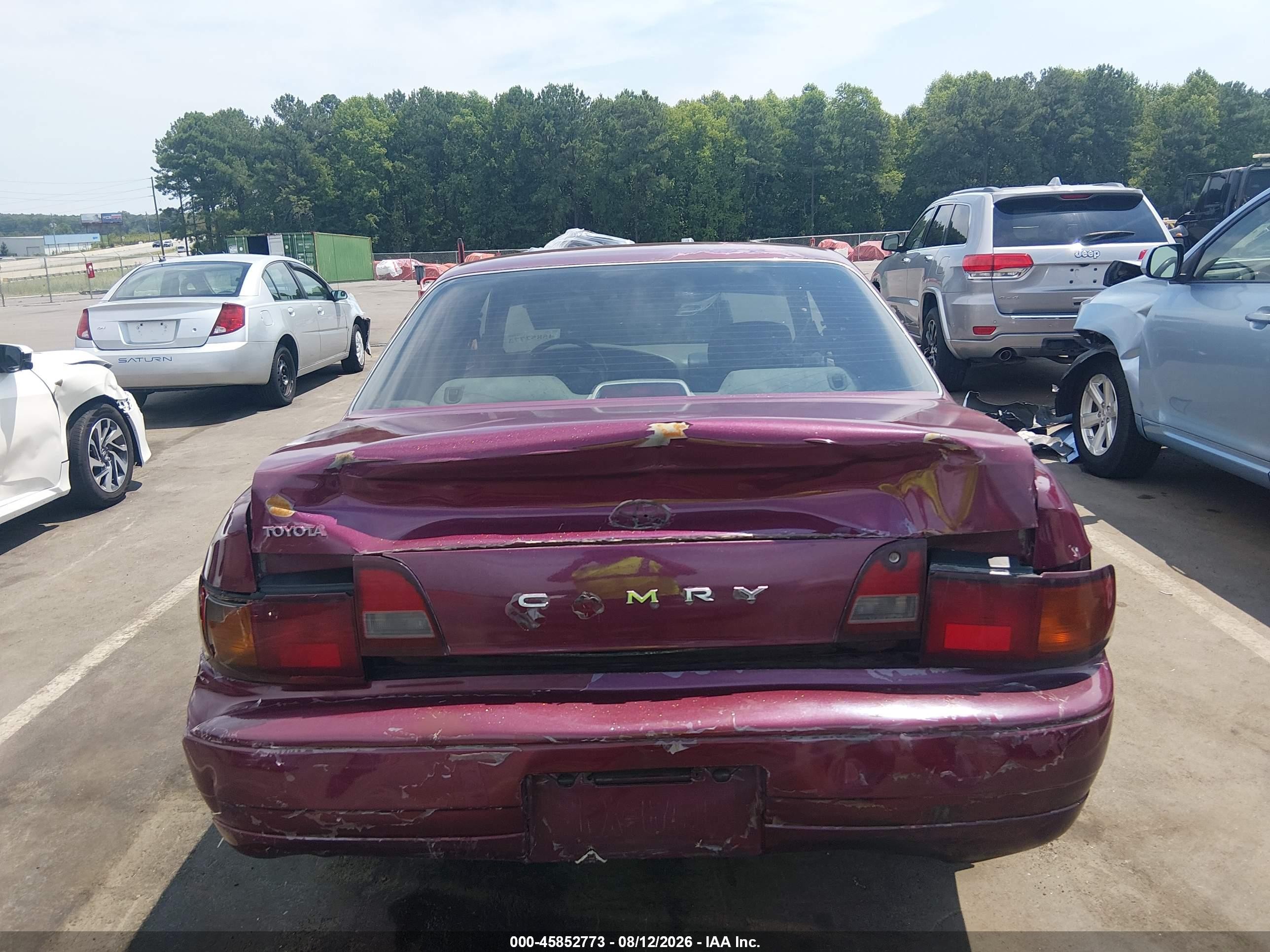 1996 Toyota Camry Dx/le/xle Red vin: JT2BG12K0T0386151