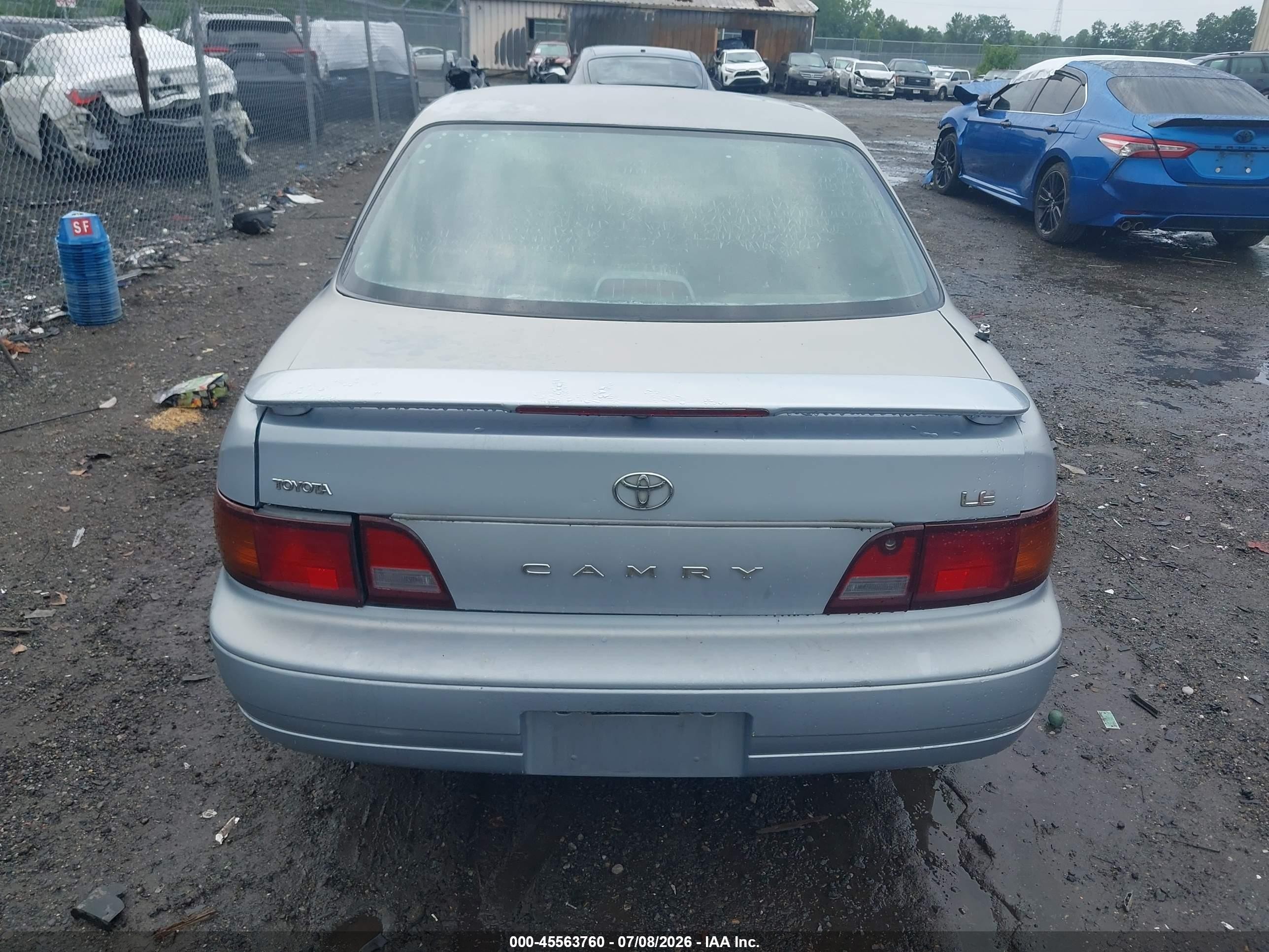 1996 Toyota Camry Dx/le/xle Light Blue vin: JT2BG12K3T0344007