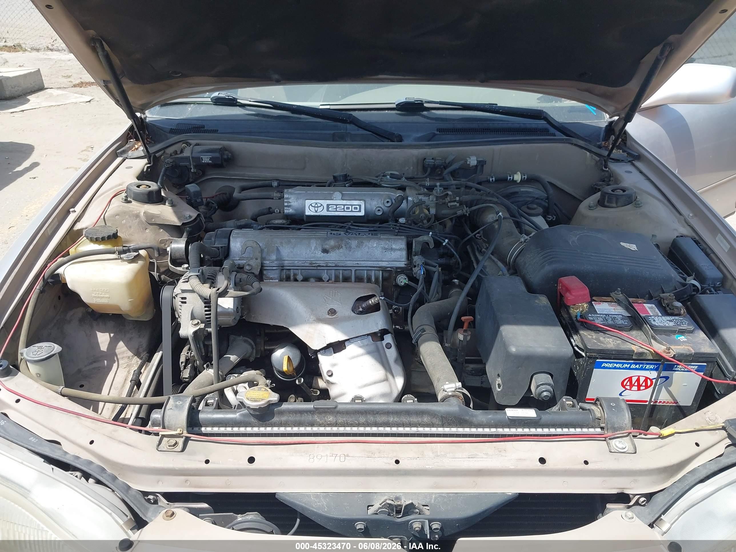 1996 Toyota Camry Dx/le/xle Silver vin: JT2BG12K4T0398495