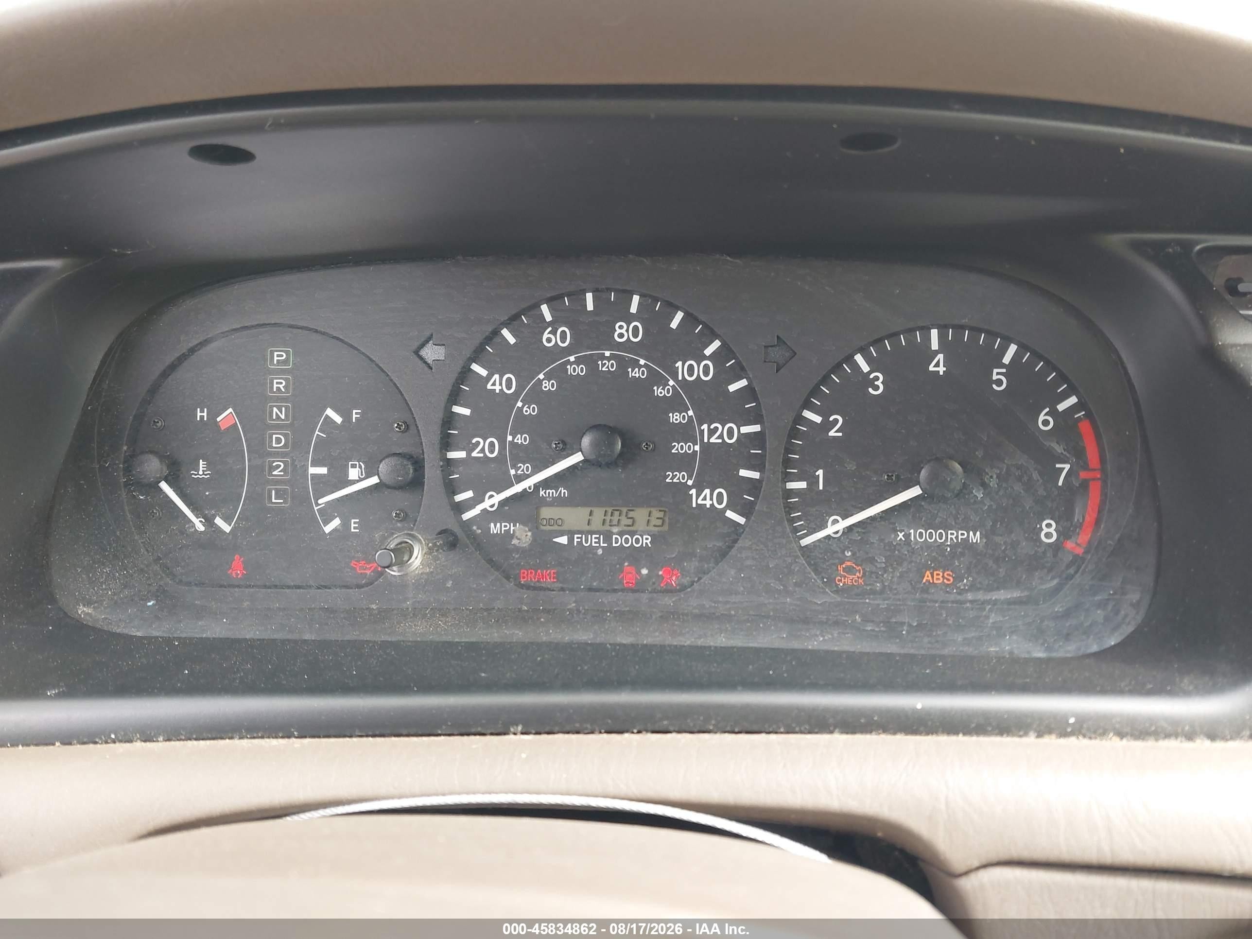 2001 Toyota Camry Le Gold vin: JT2BG22K110604536