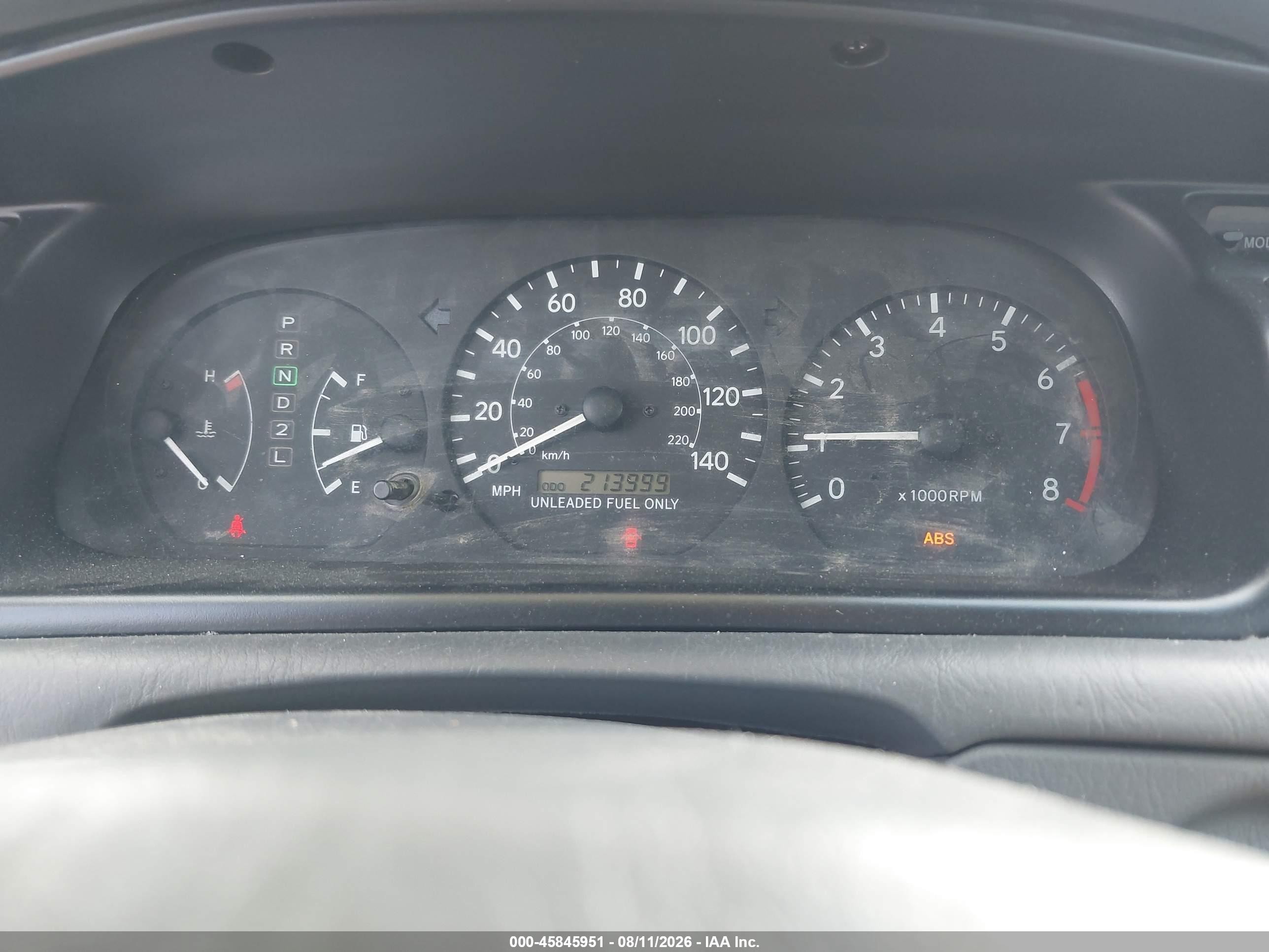 2000 Toyota Camry Le Gray vin: JT2BG22K2Y0383460