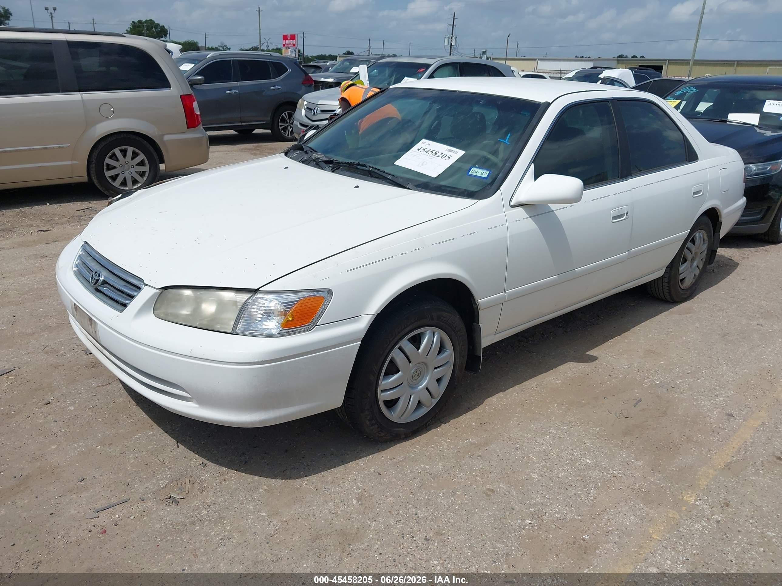 2000 Toyota Camry Le White vin: JT2BG22K2Y0434147