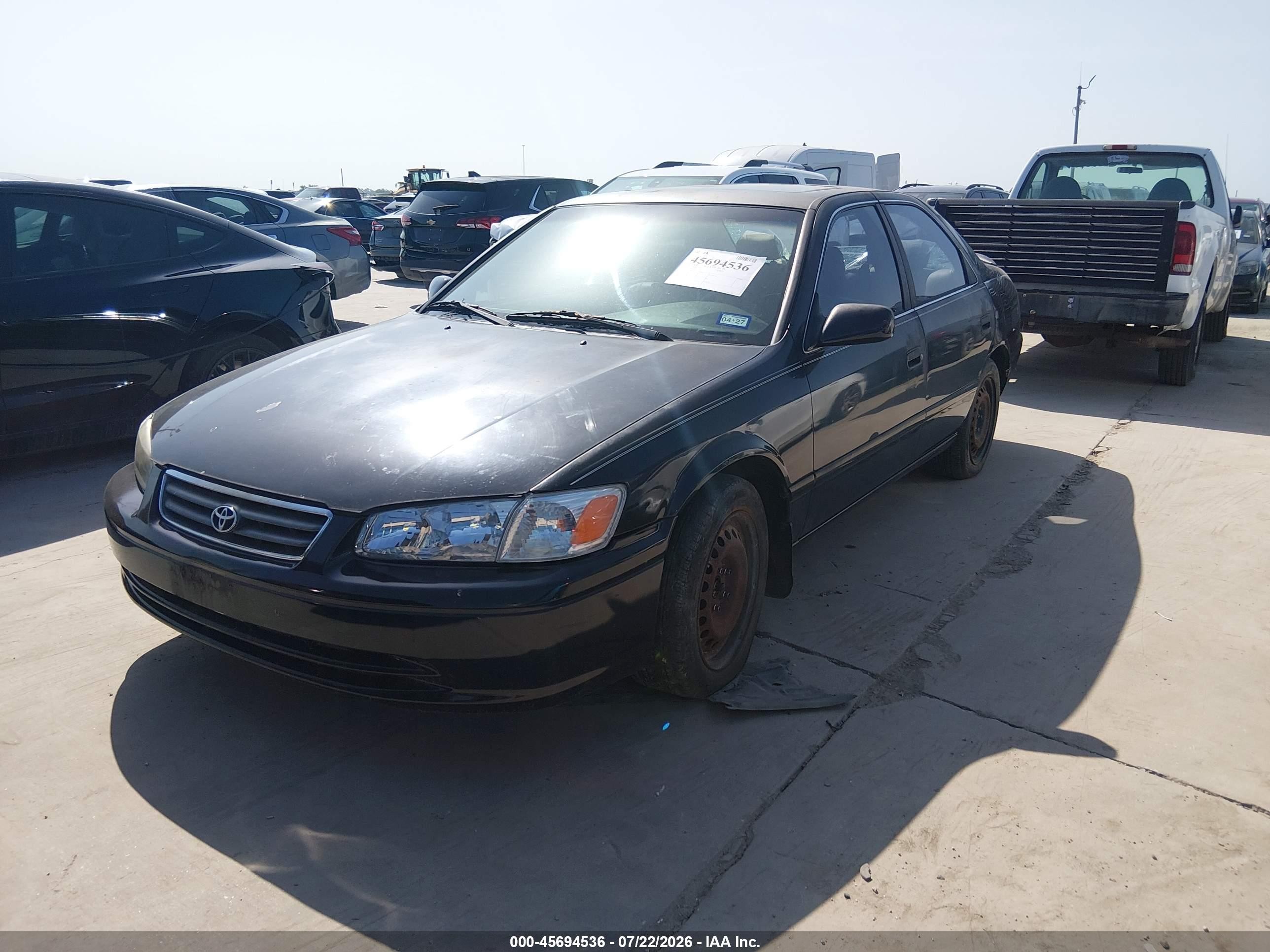 2000 Toyota Camry Le Black vin: JT2BG22K4Y0455520