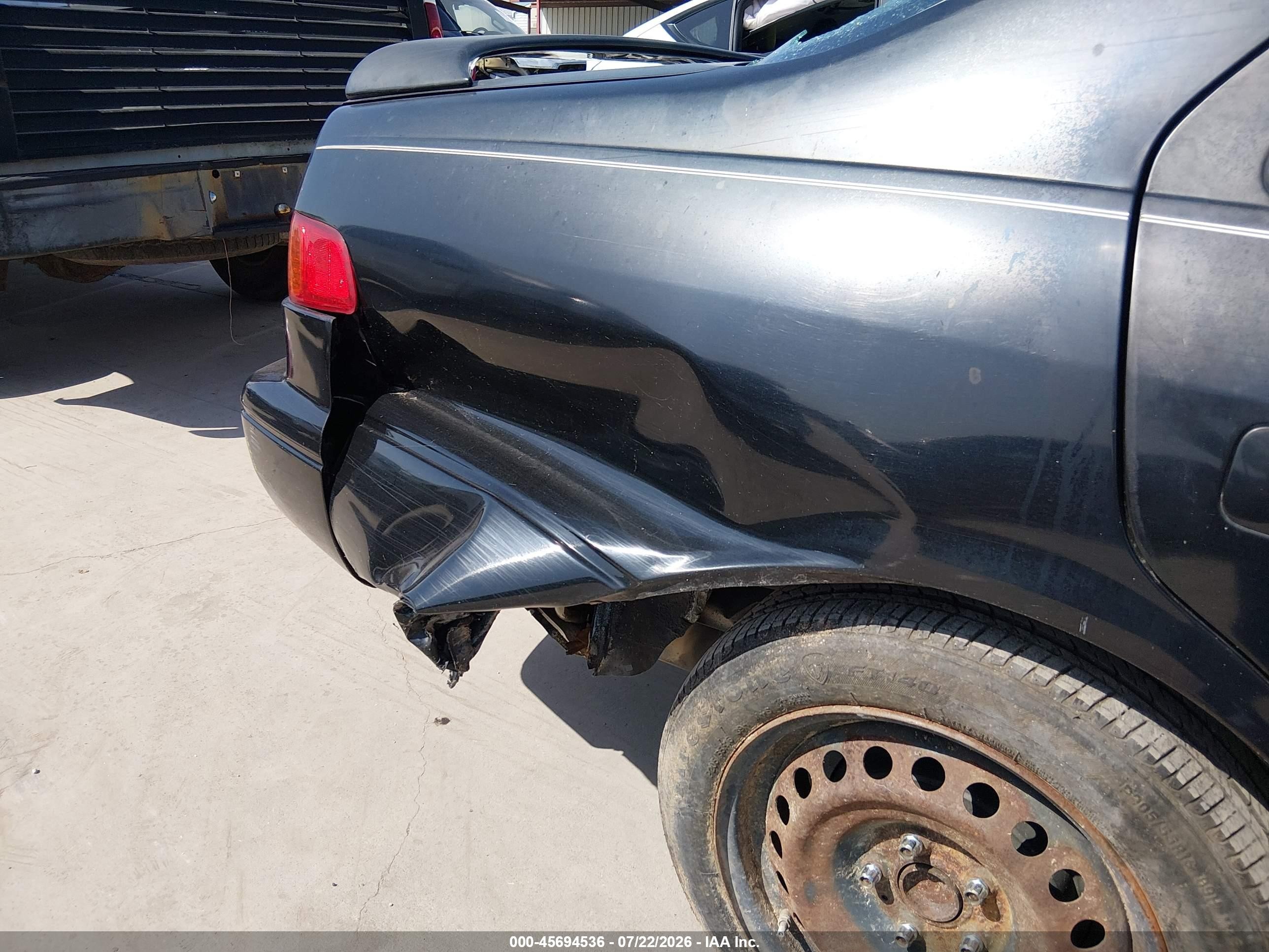 2000 Toyota Camry Le Black vin: JT2BG22K4Y0455520