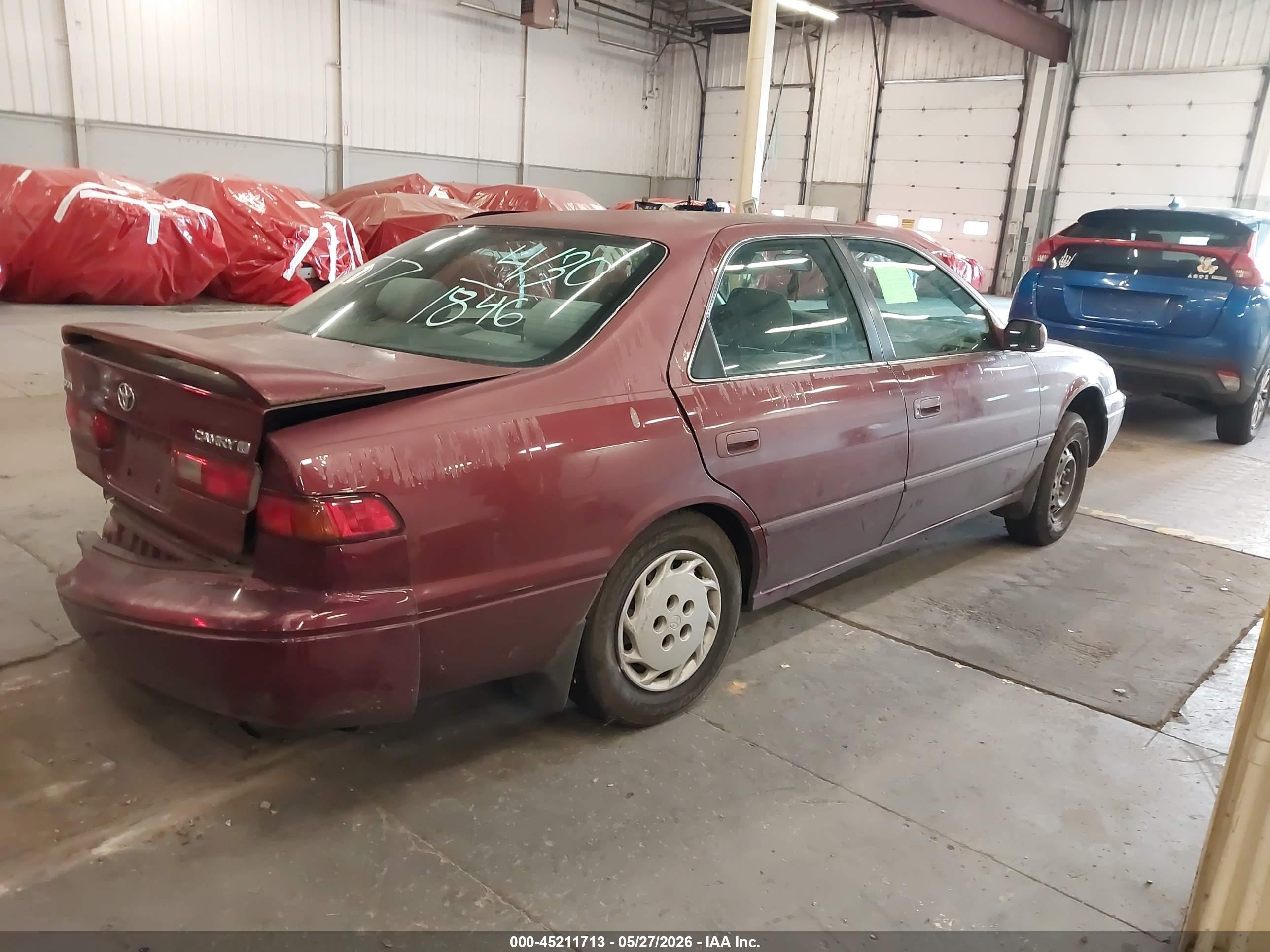 1997 Toyota Camry Le Burgundy vin: JT2BG22K6V0004391