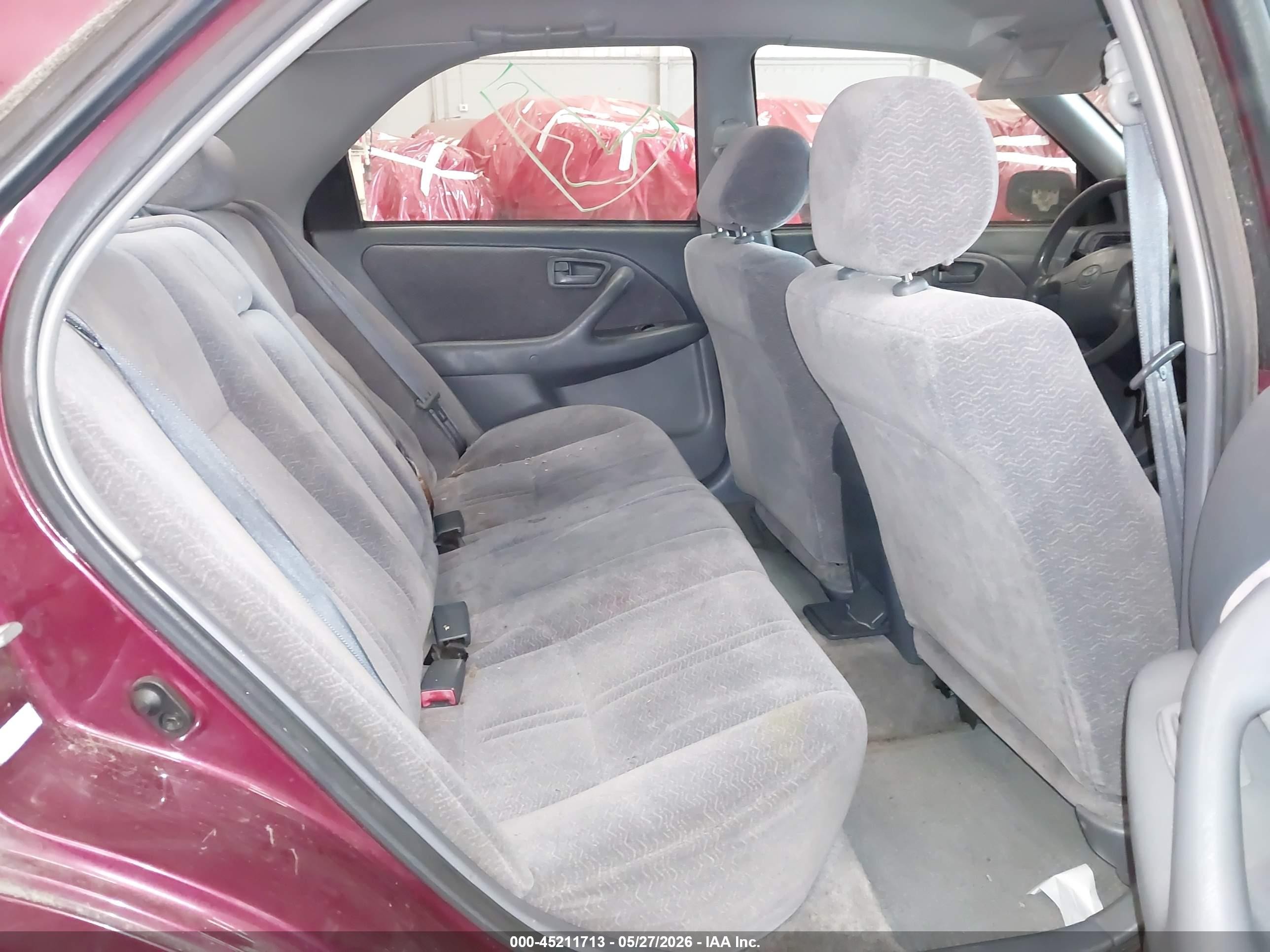 1997 Toyota Camry Le Burgundy vin: JT2BG22K6V0004391