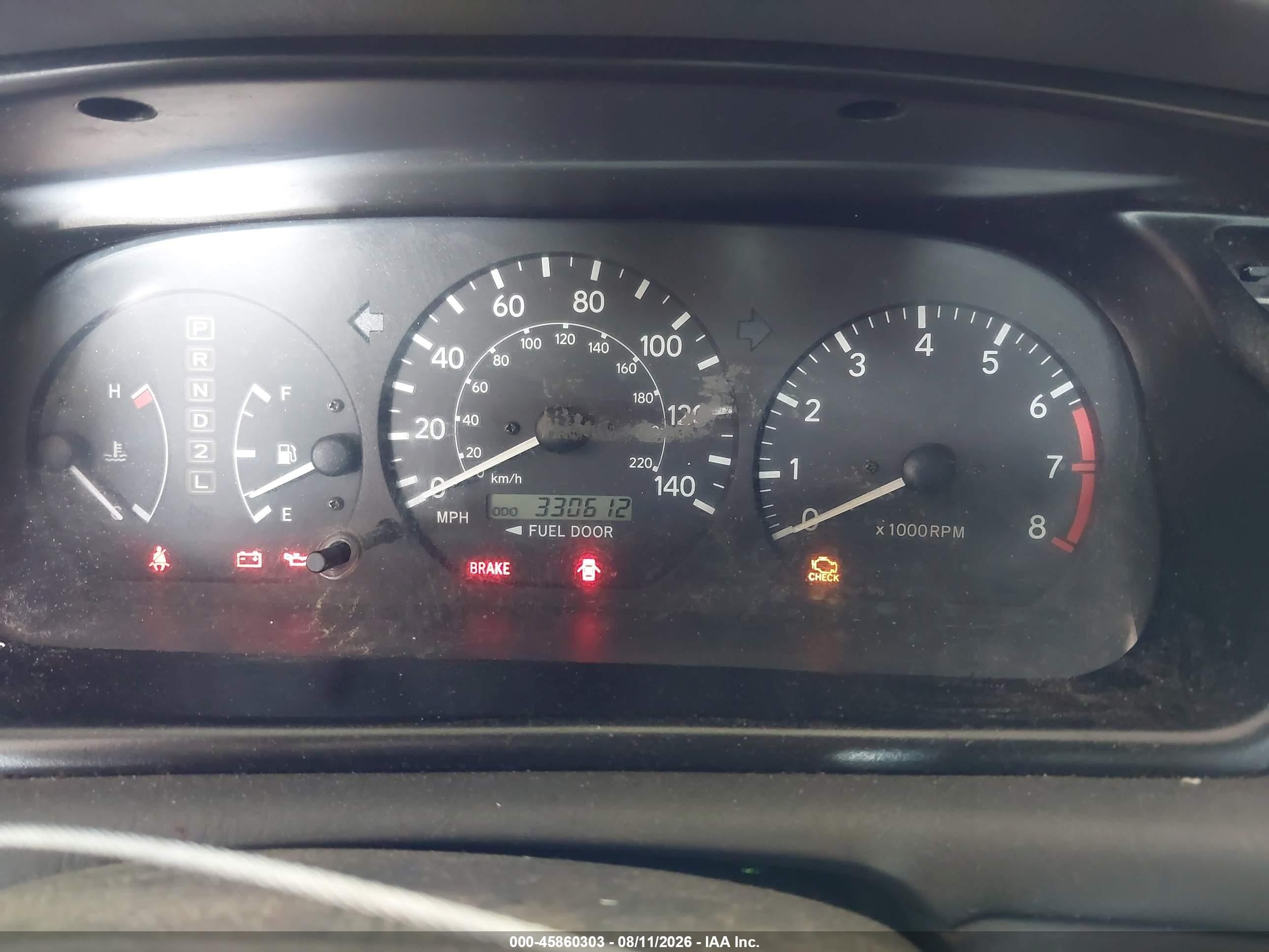 2000 Toyota Camry Le Silver vin: JT2BG22K7Y0492500
