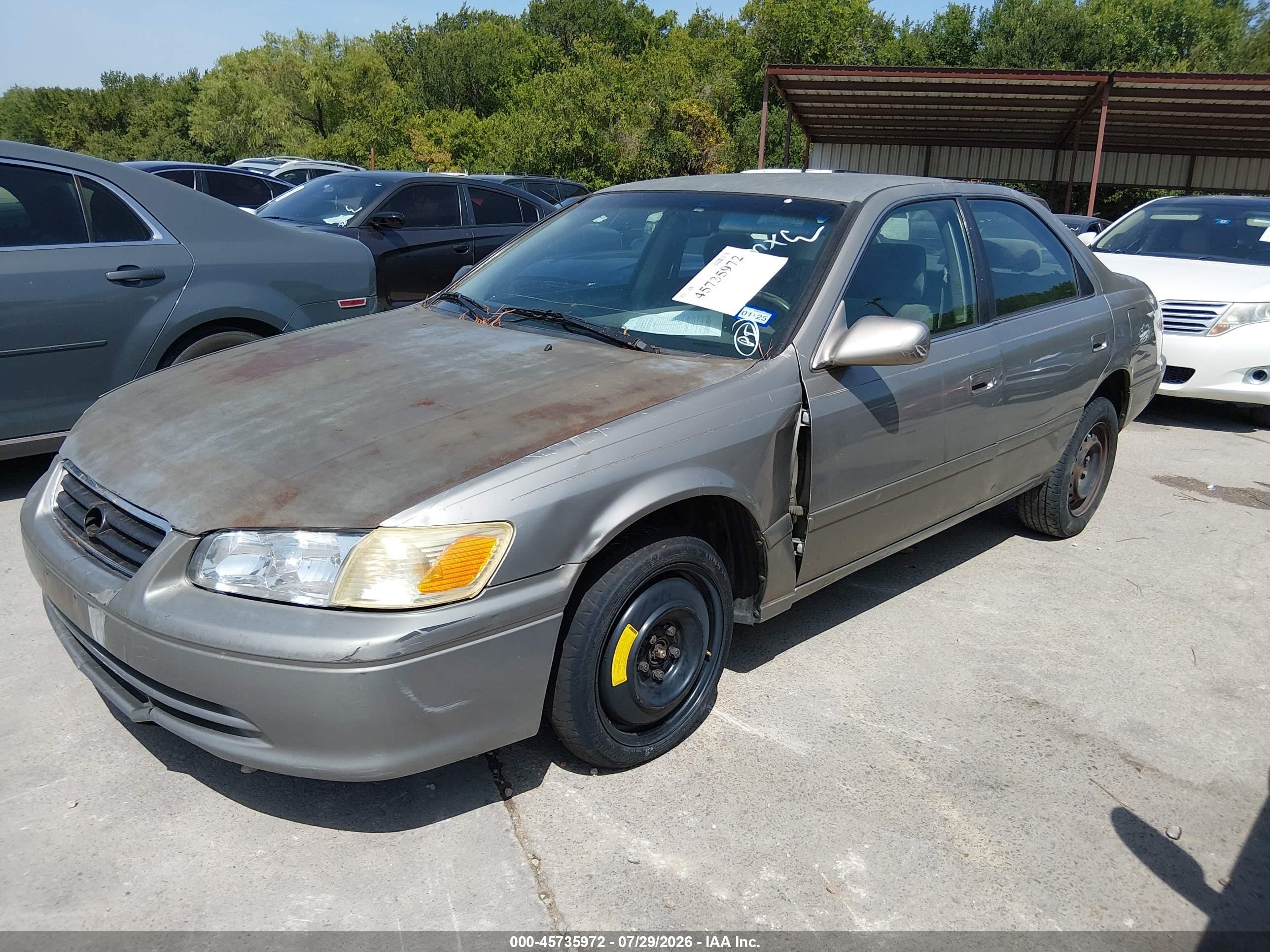 2000 Toyota Camry Le Brown vin: JT2BG22K7Y0524796