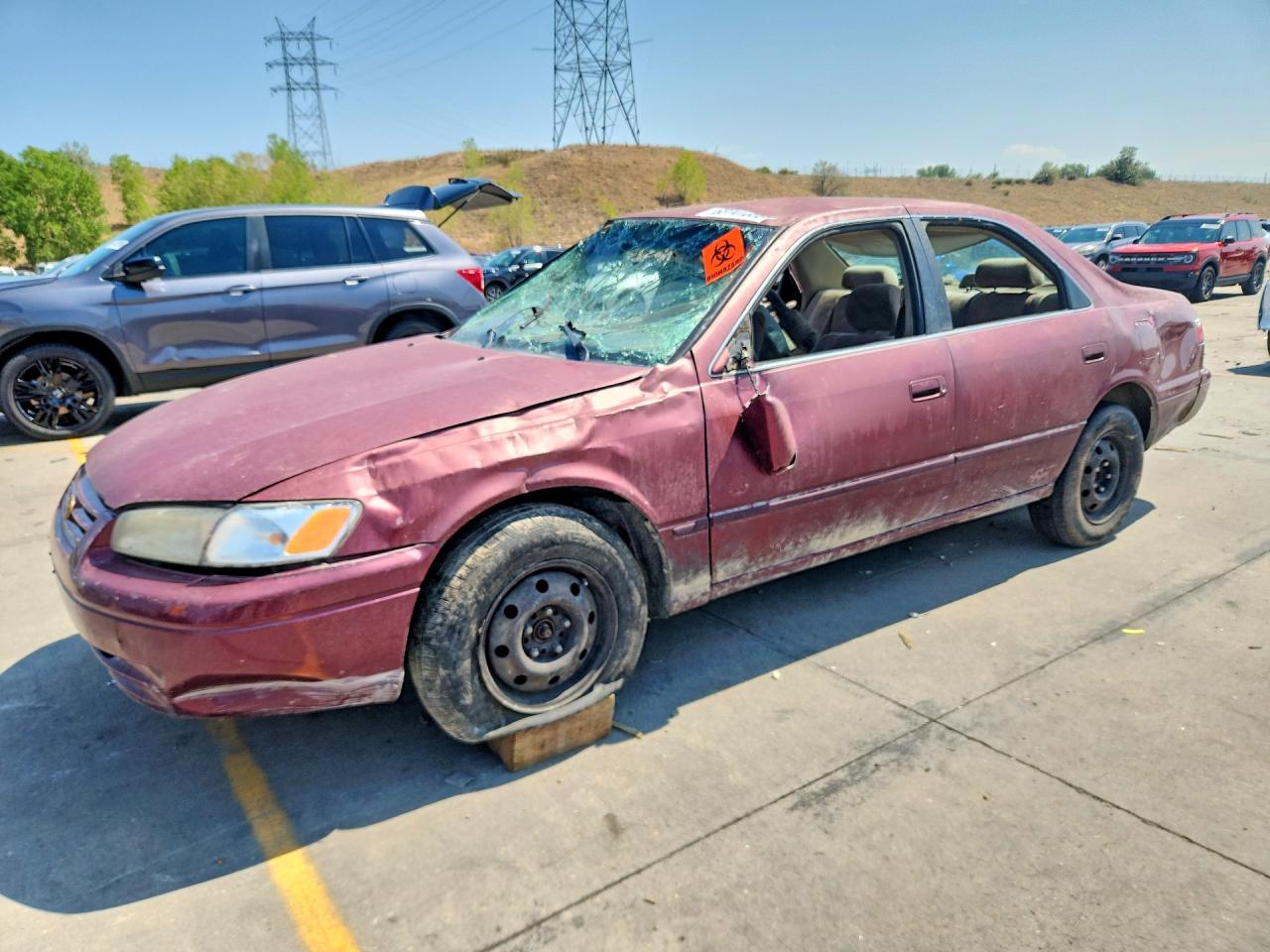1998 Toyota Camry Le Burgundy vin: JT2BG22KXW0124891