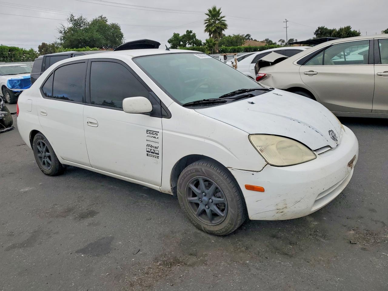 2002 Toyota Prius Base White vin: JT2BK12U020059683