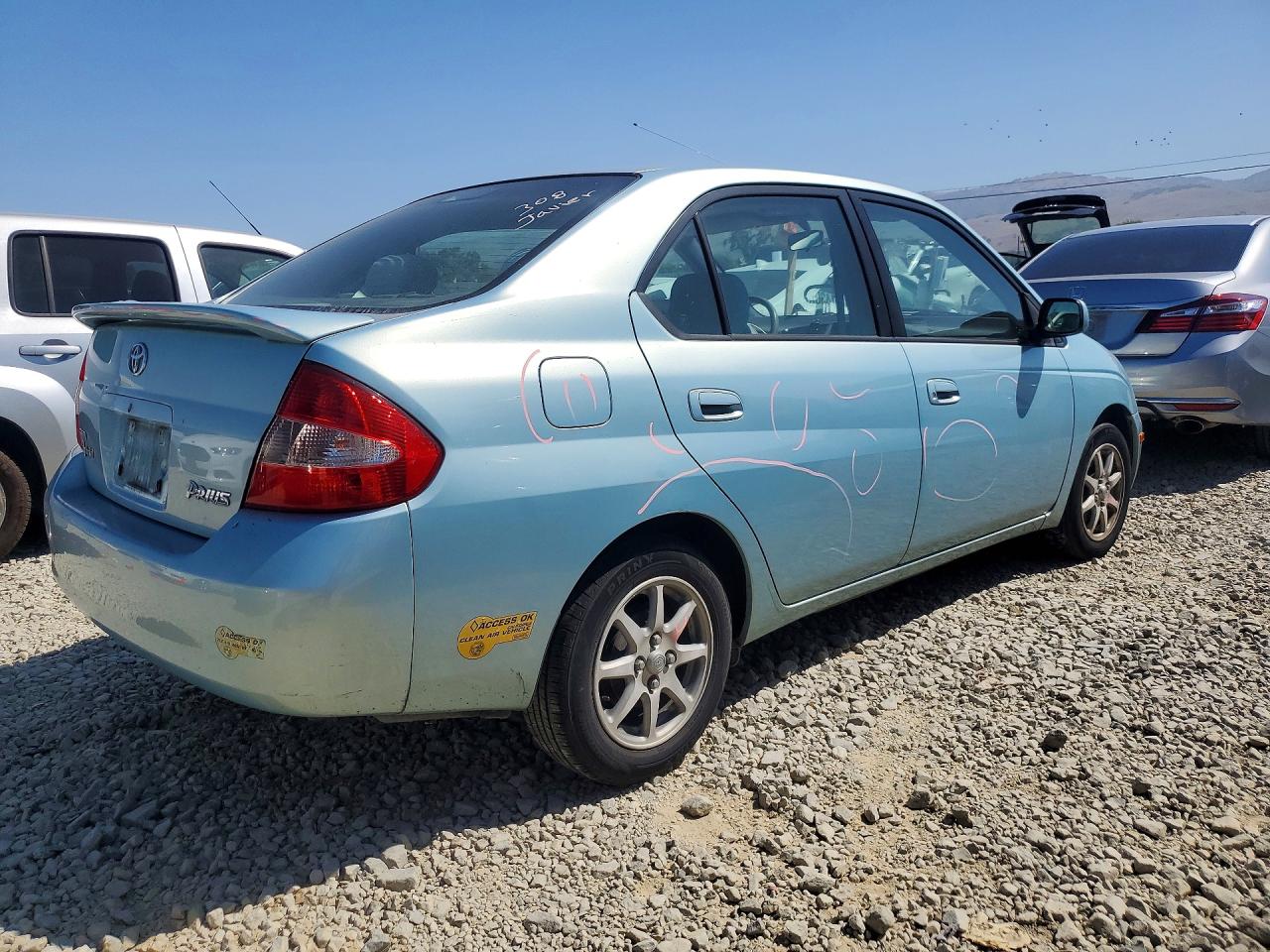 2001 Toyota Prius Base Blue vin: JT2BK12U110006876