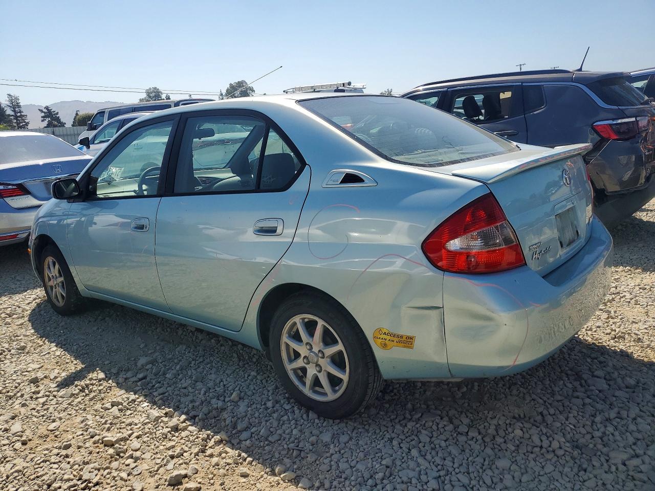 2001 Toyota Prius Base Blue vin: JT2BK12U110006876