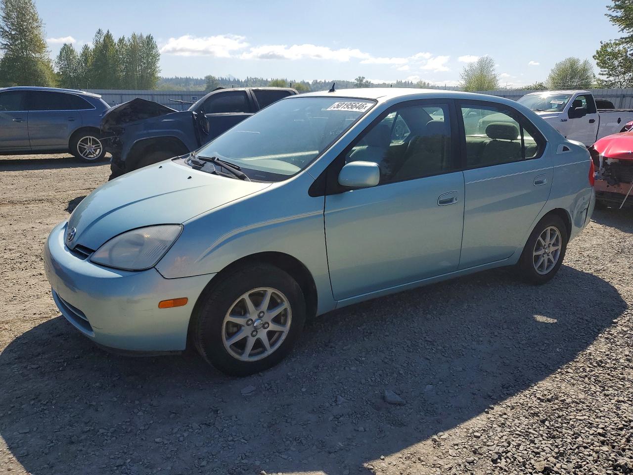 2001 Toyota Prius Base Blue vin: JT2BK12U210014744