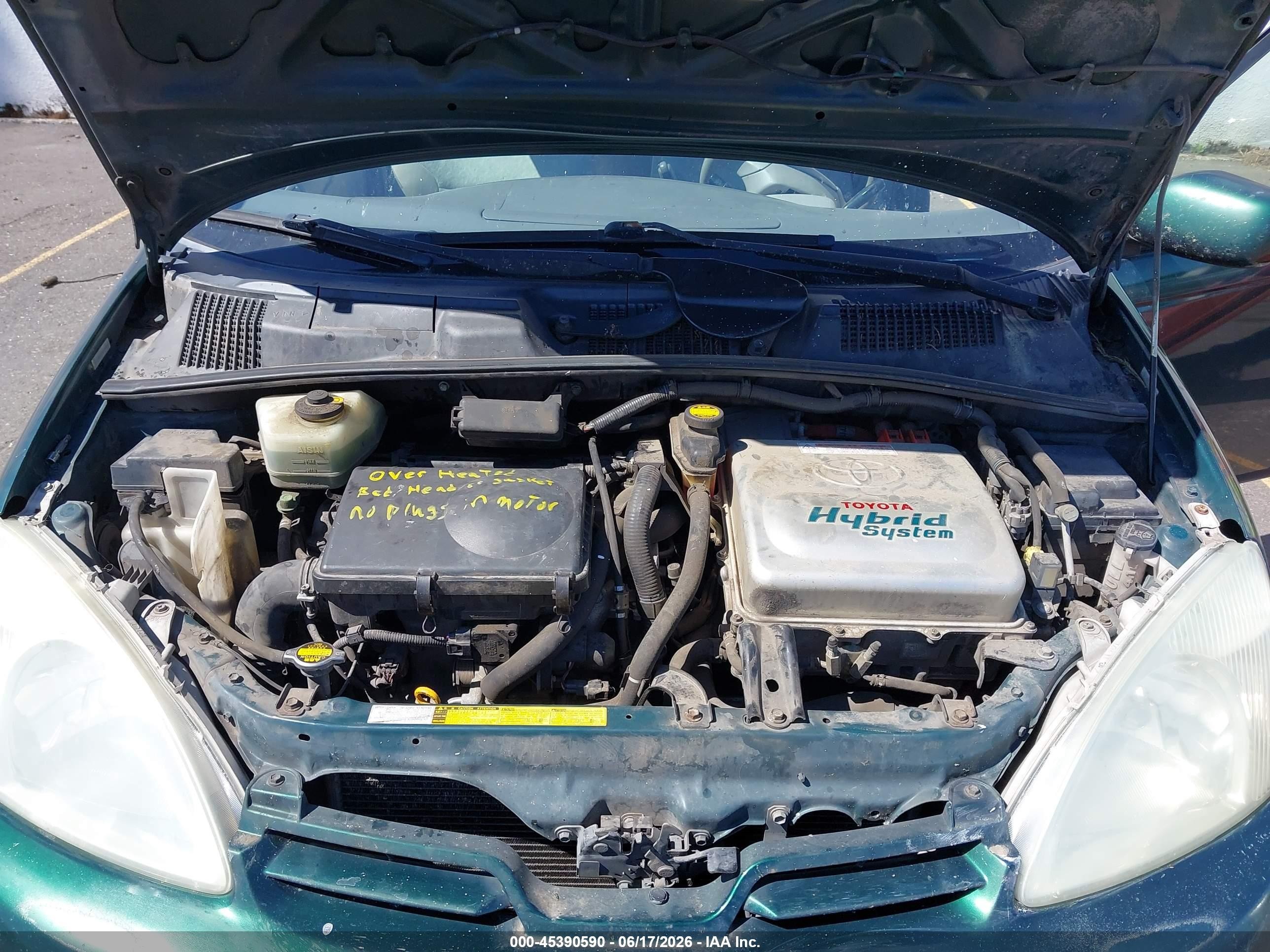 2002 Toyota Prius   Green vin: JT2BK12U520045858