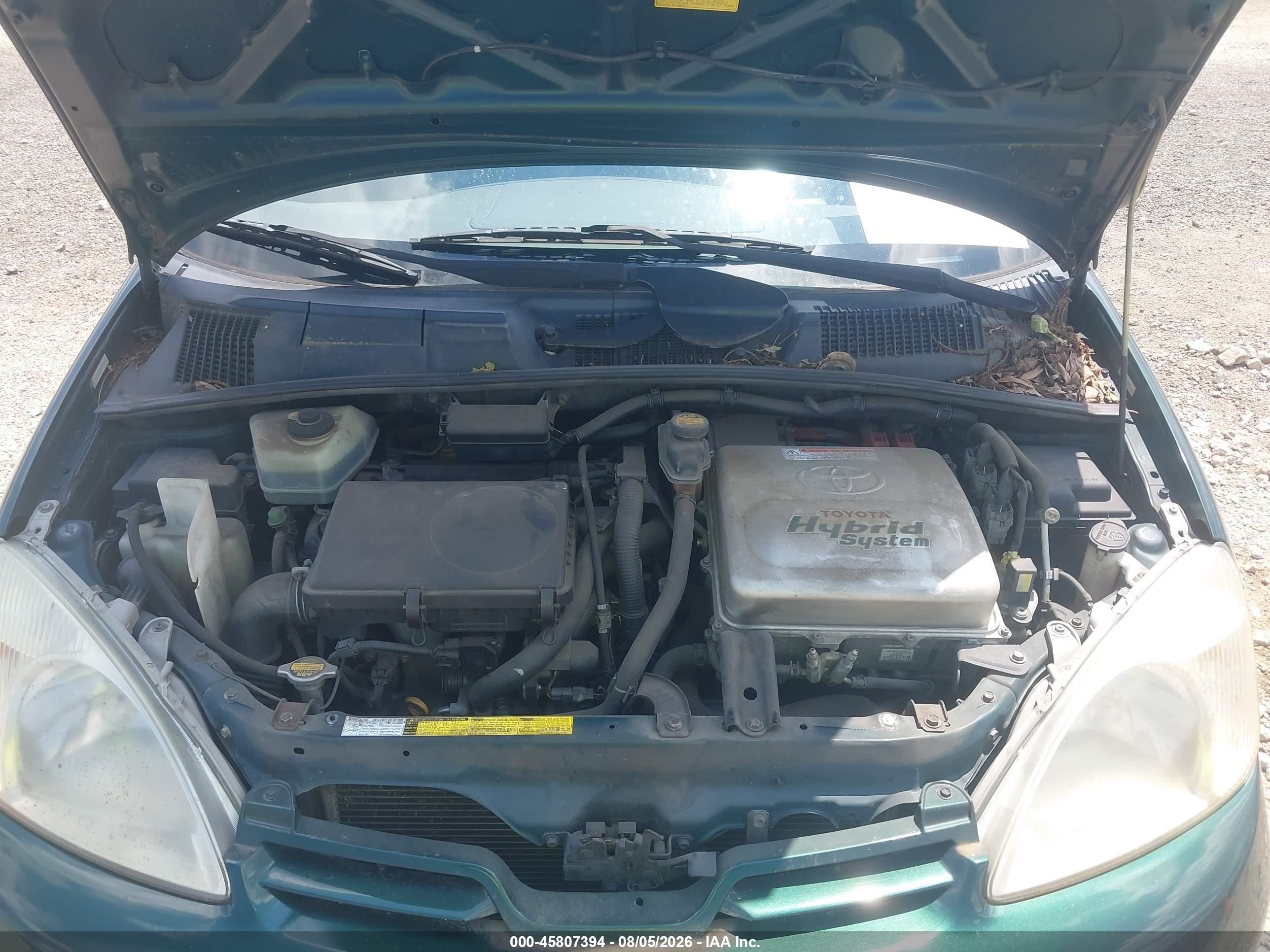 2001 Toyota Prius   Зеленый vin: JT2BK12U810038613