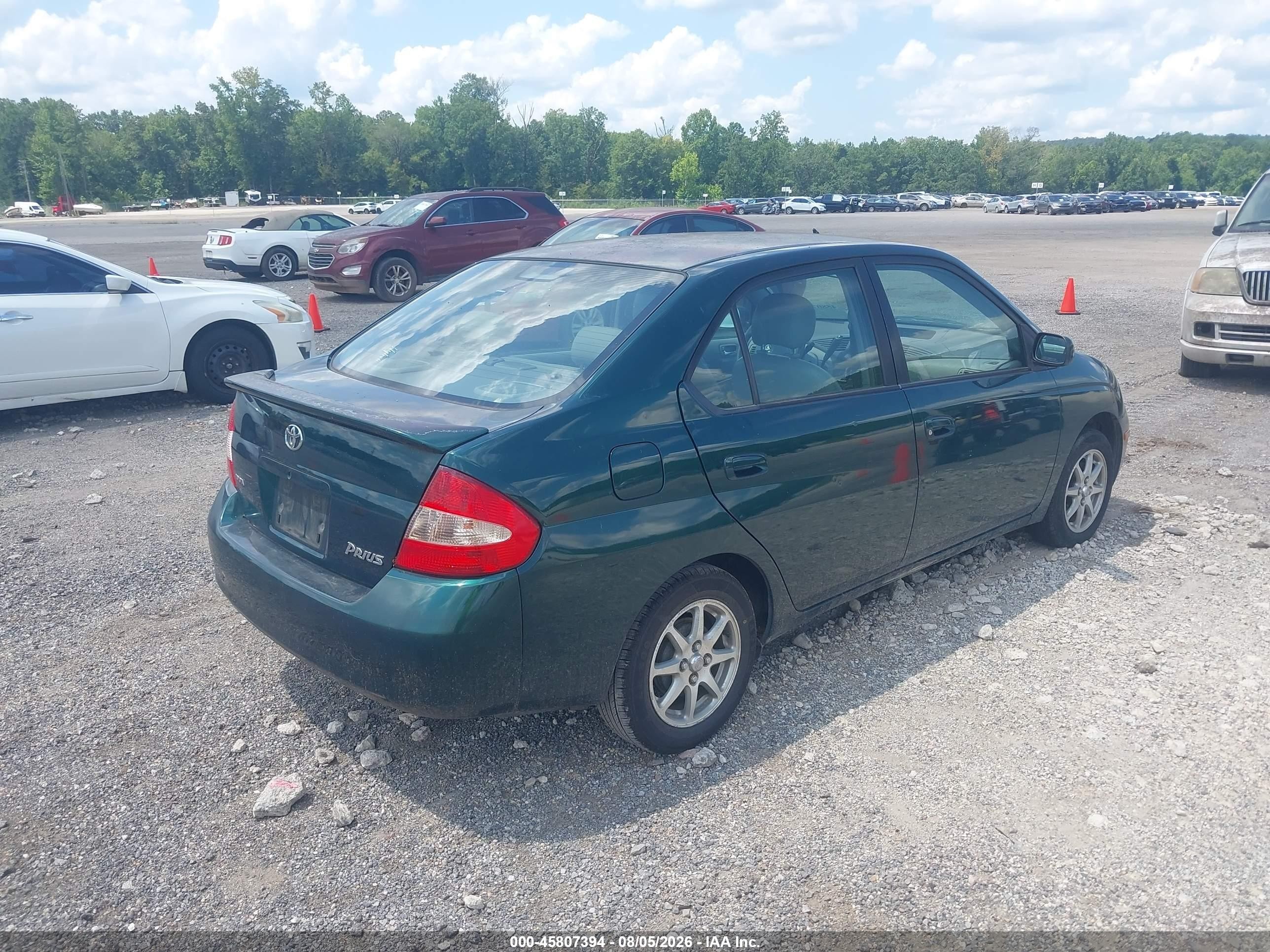 2001 Toyota Prius   Зеленый vin: JT2BK12U810038613
