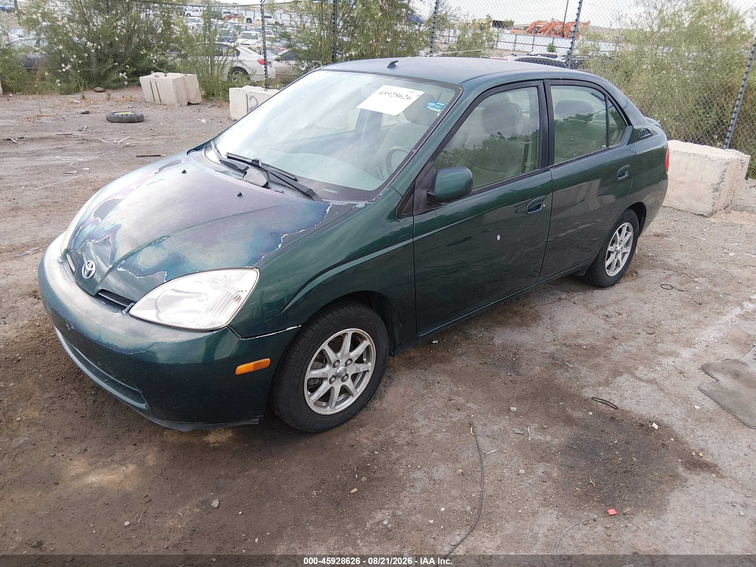 2001 Toyota Prius   Зеленый vin: JT2BK12U910032917