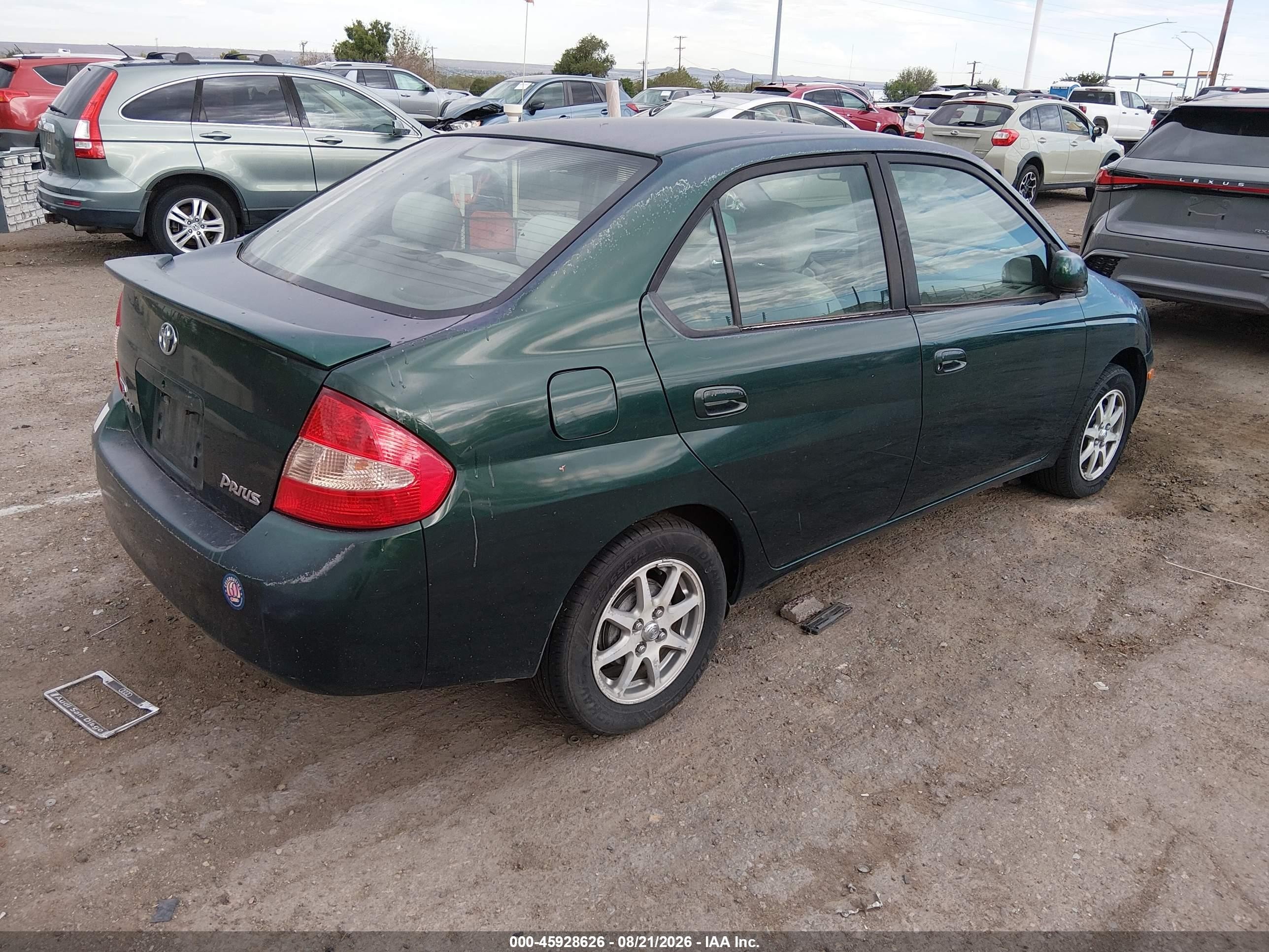 2001 Toyota Prius   Зеленый vin: JT2BK12U910032917