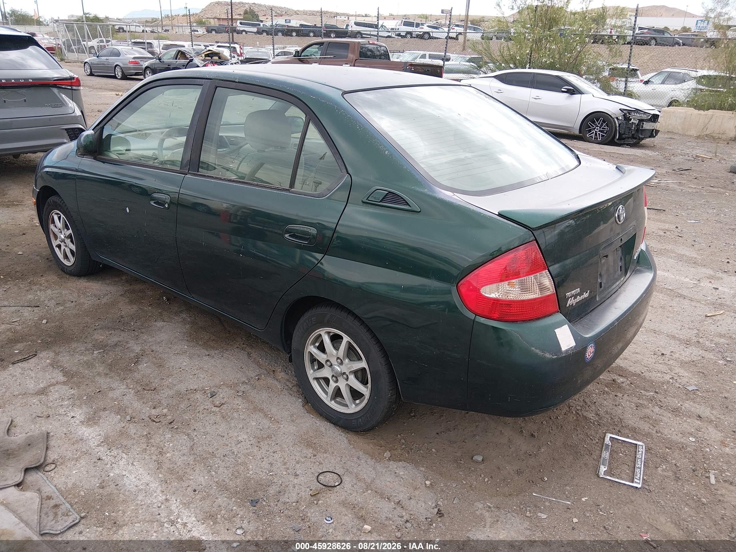 2001 Toyota Prius   Зеленый vin: JT2BK12U910032917