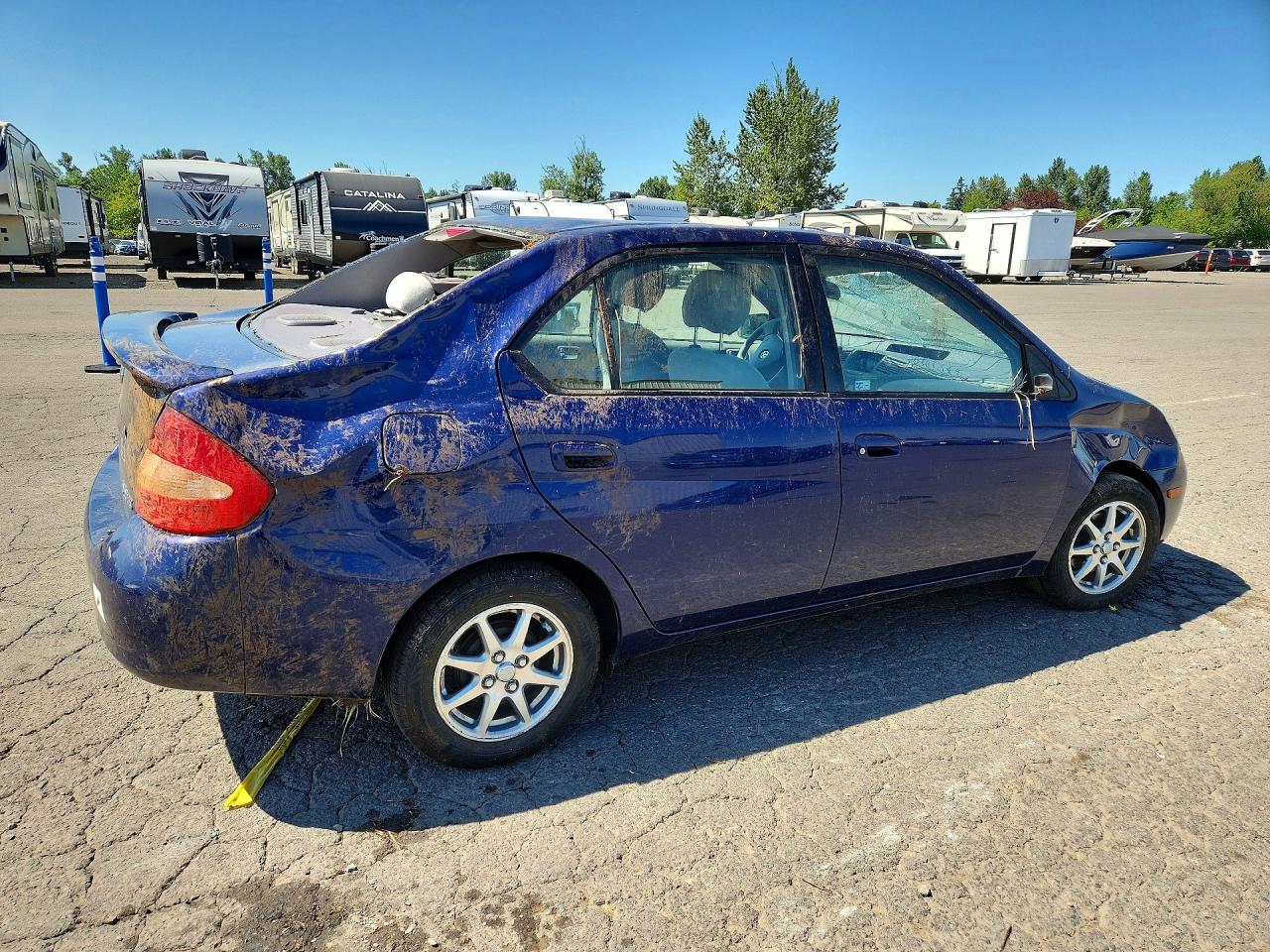 2002 Toyota Prius Base Blue vin: JT2BK18U020047329