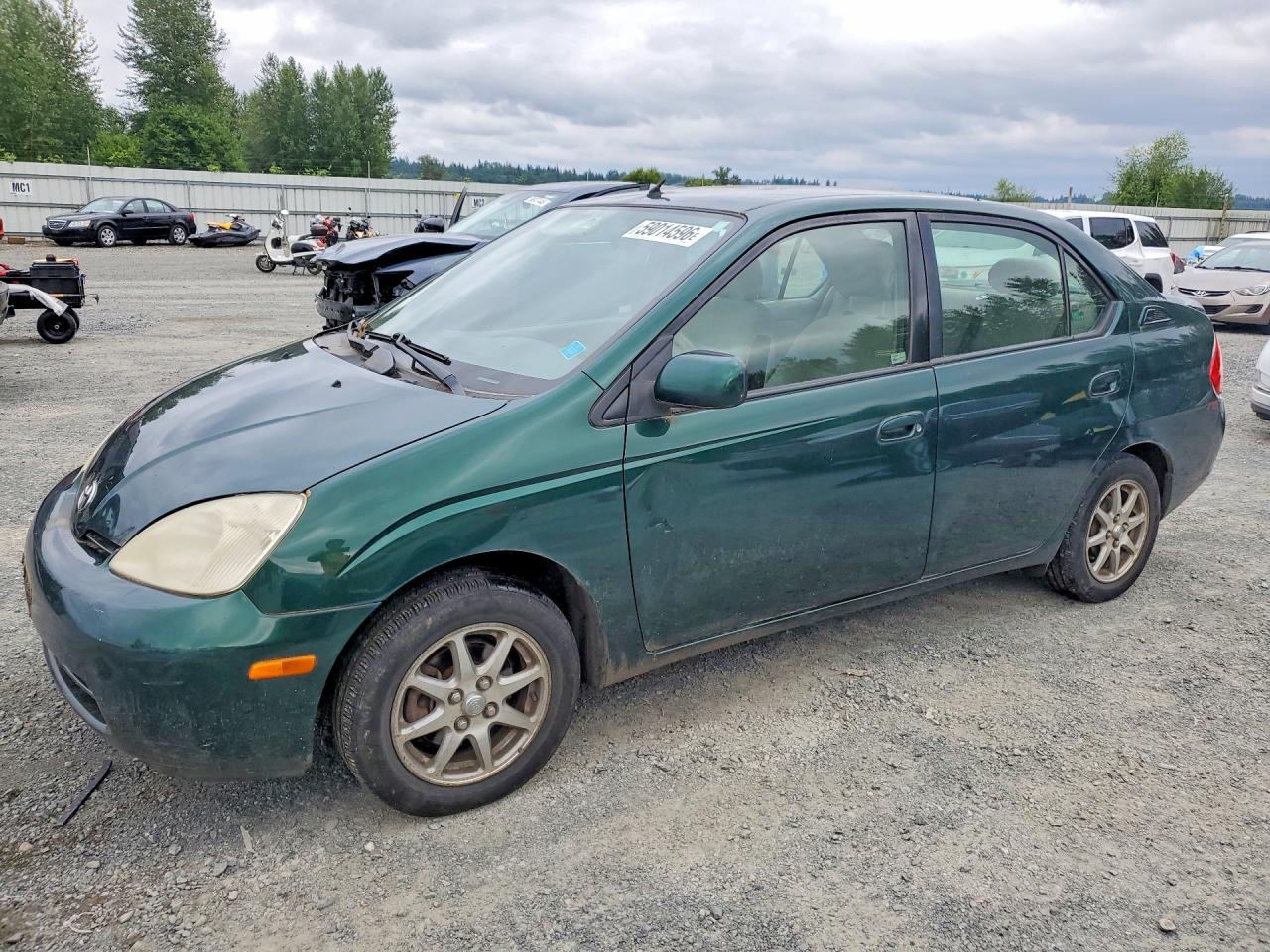 2002 Toyota Prius Base Green vin: JT2BK18U020055950
