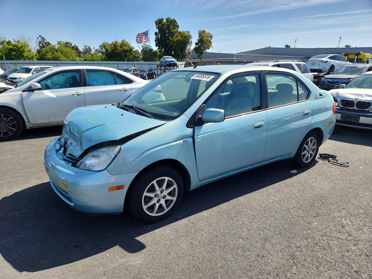 2002 Toyota Prius Base Бирюзовый vin: JT2BK18U120044567