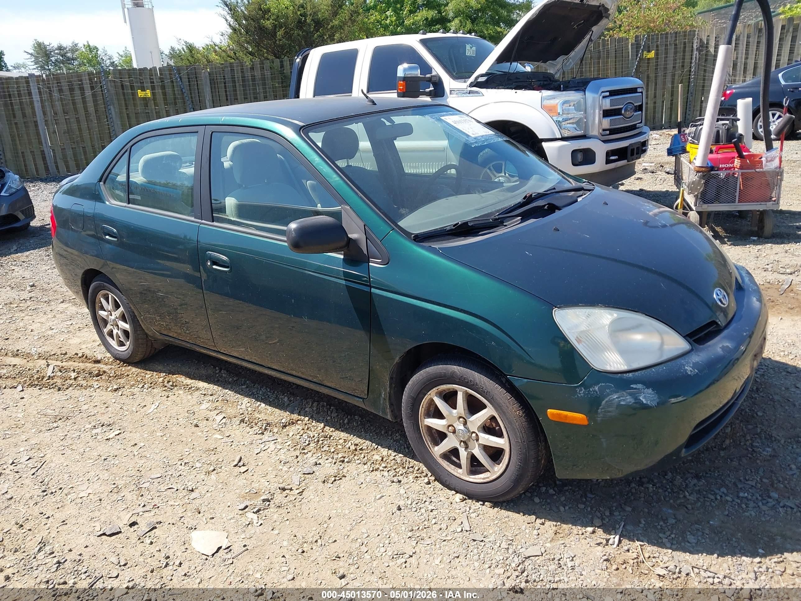2002 Toyota Prius Зеленый vin: JT2BK18U120051423