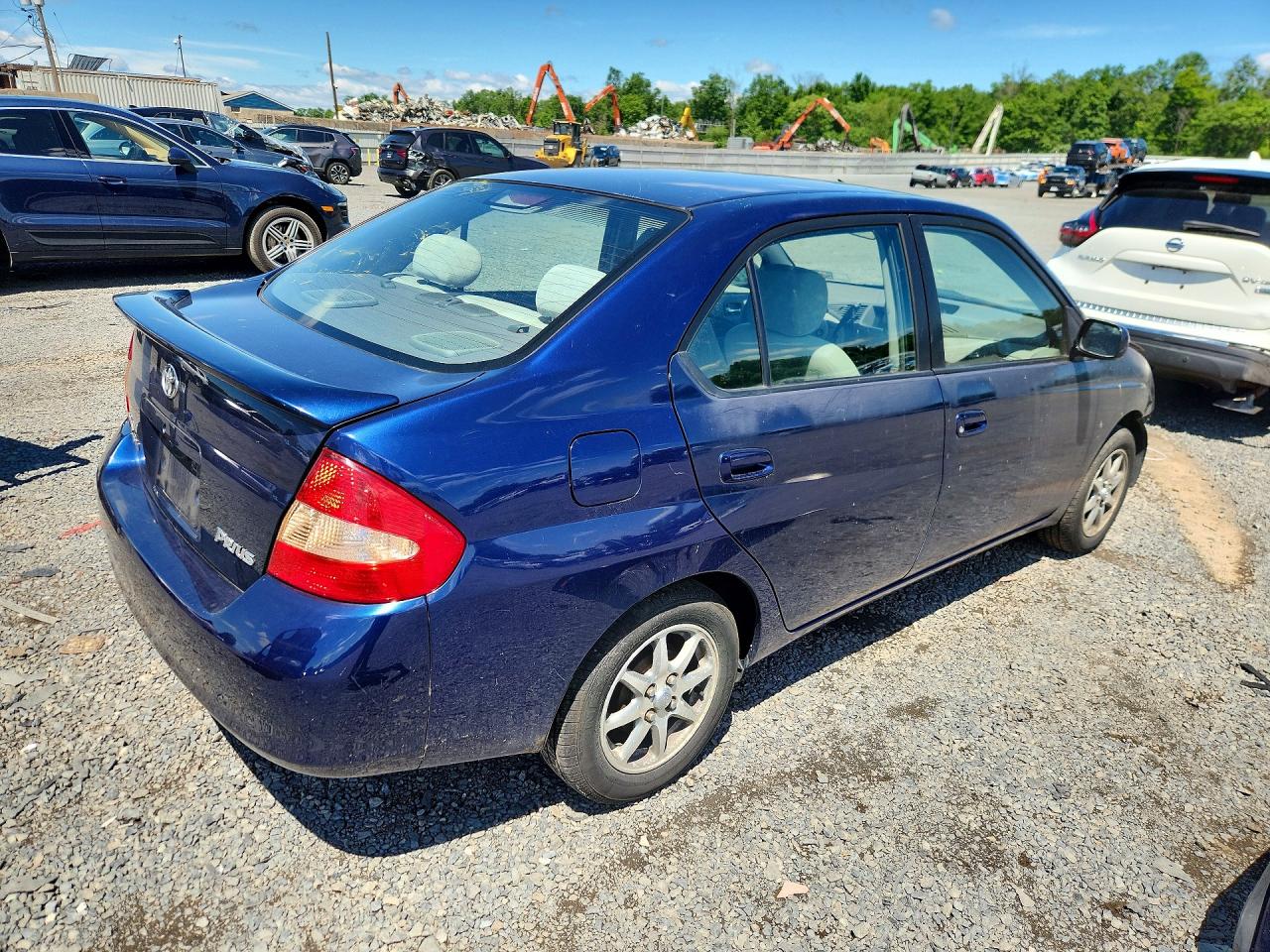 2003 Toyota Prius Base Blue vin: JT2BK18U130084925