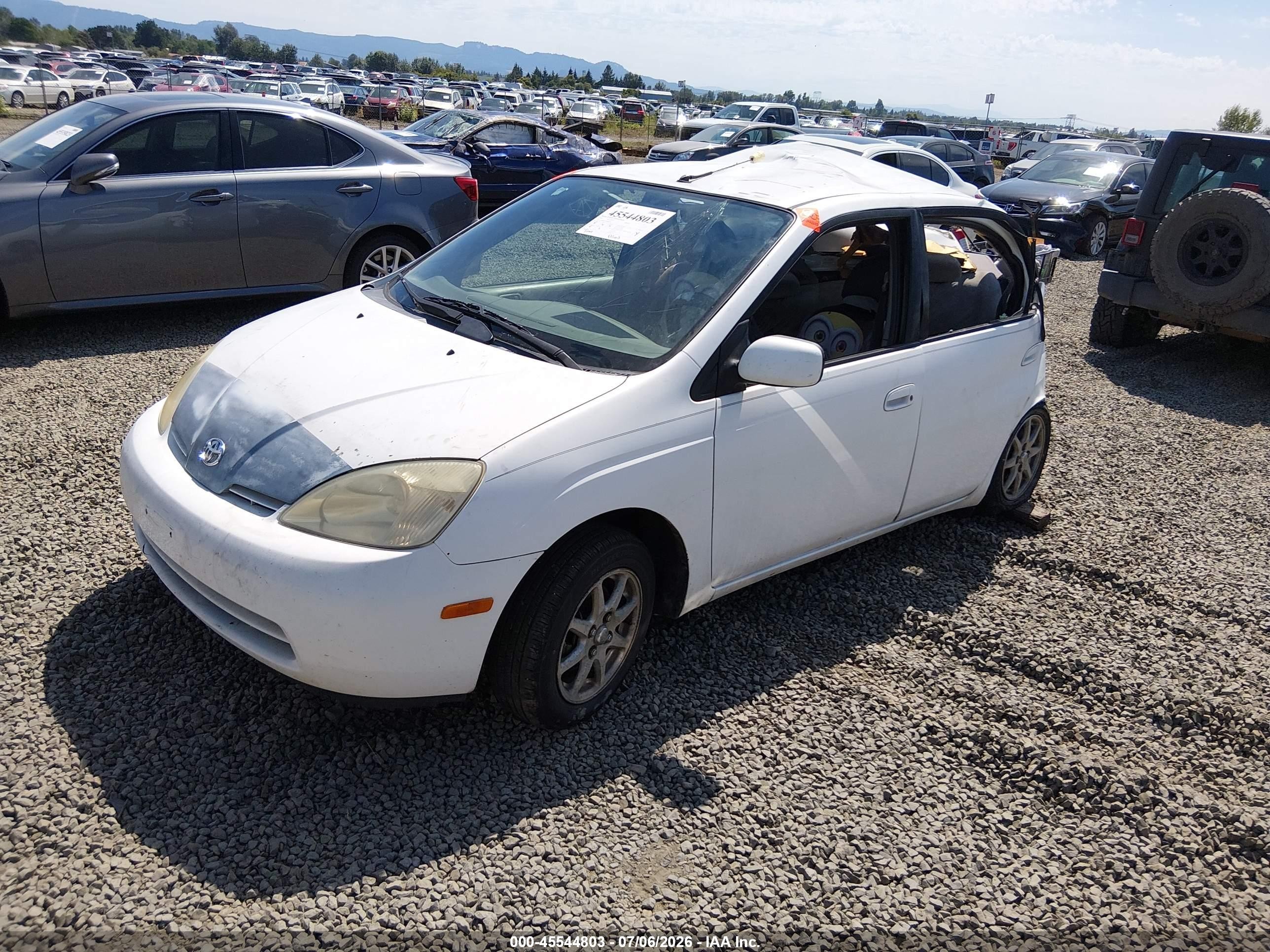 2003 Toyota Prius   Белый vin: JT2BK18U330081380