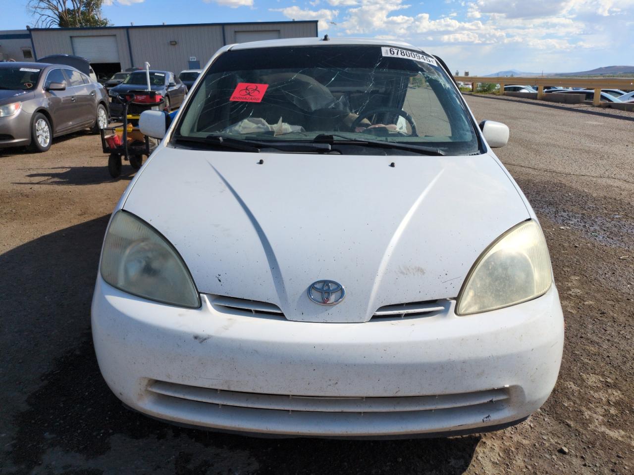 2002 Toyota Prius White vin: JT2BK18U420059662