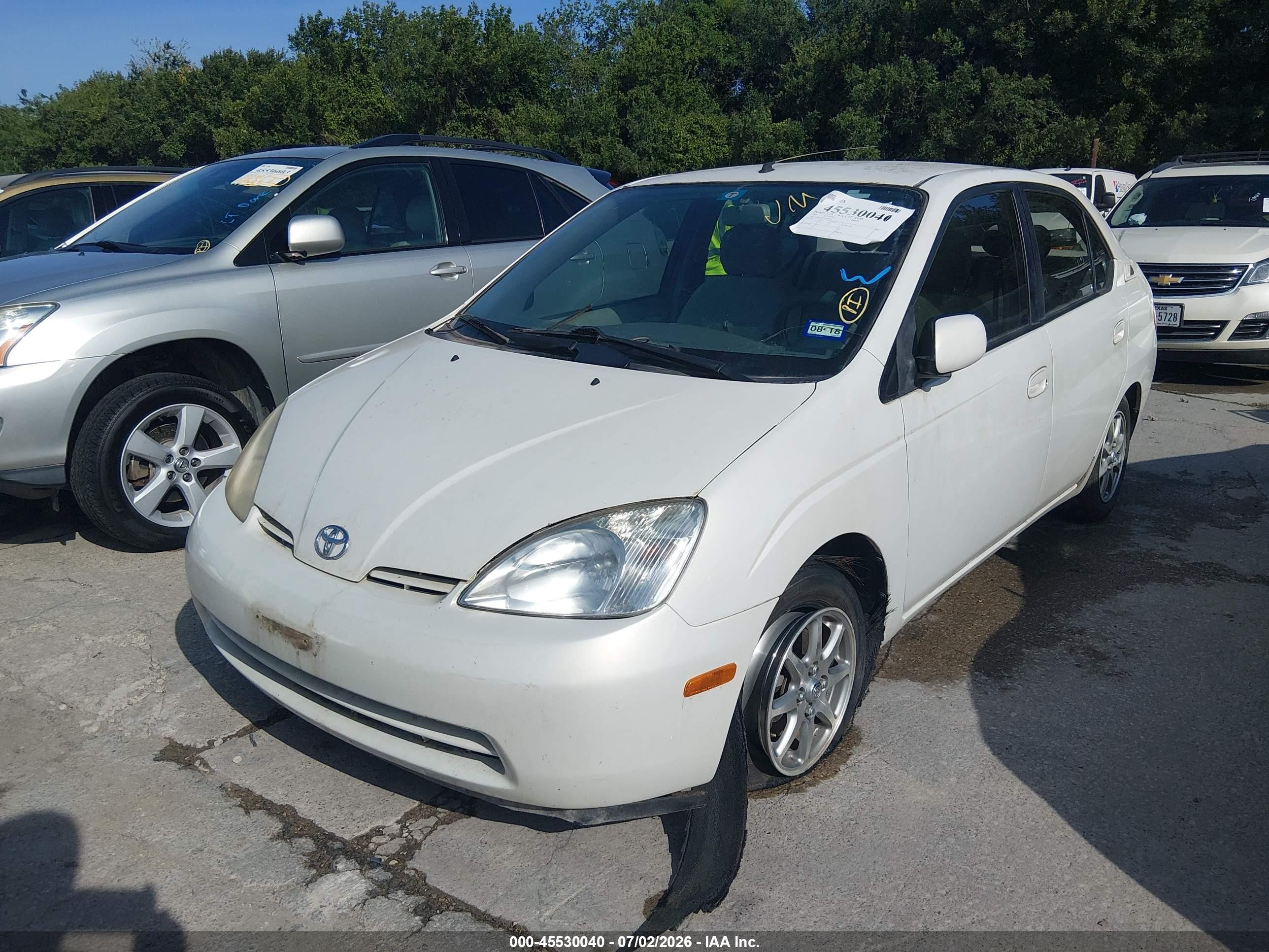 2003 Toyota Prius   White vin: JT2BK18U430085180