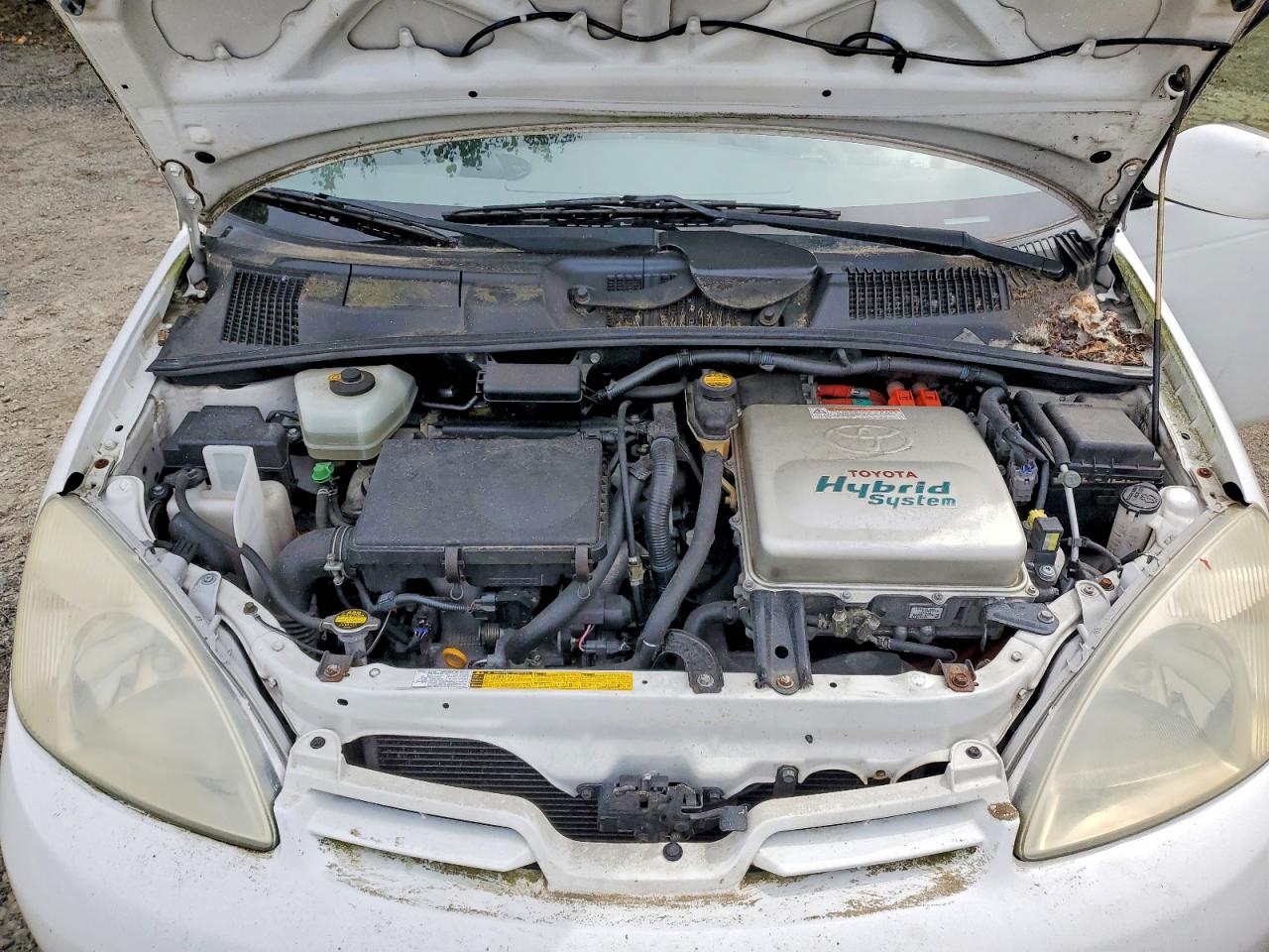 2002 Toyota Prius Base White vin: JT2BK18U520062988