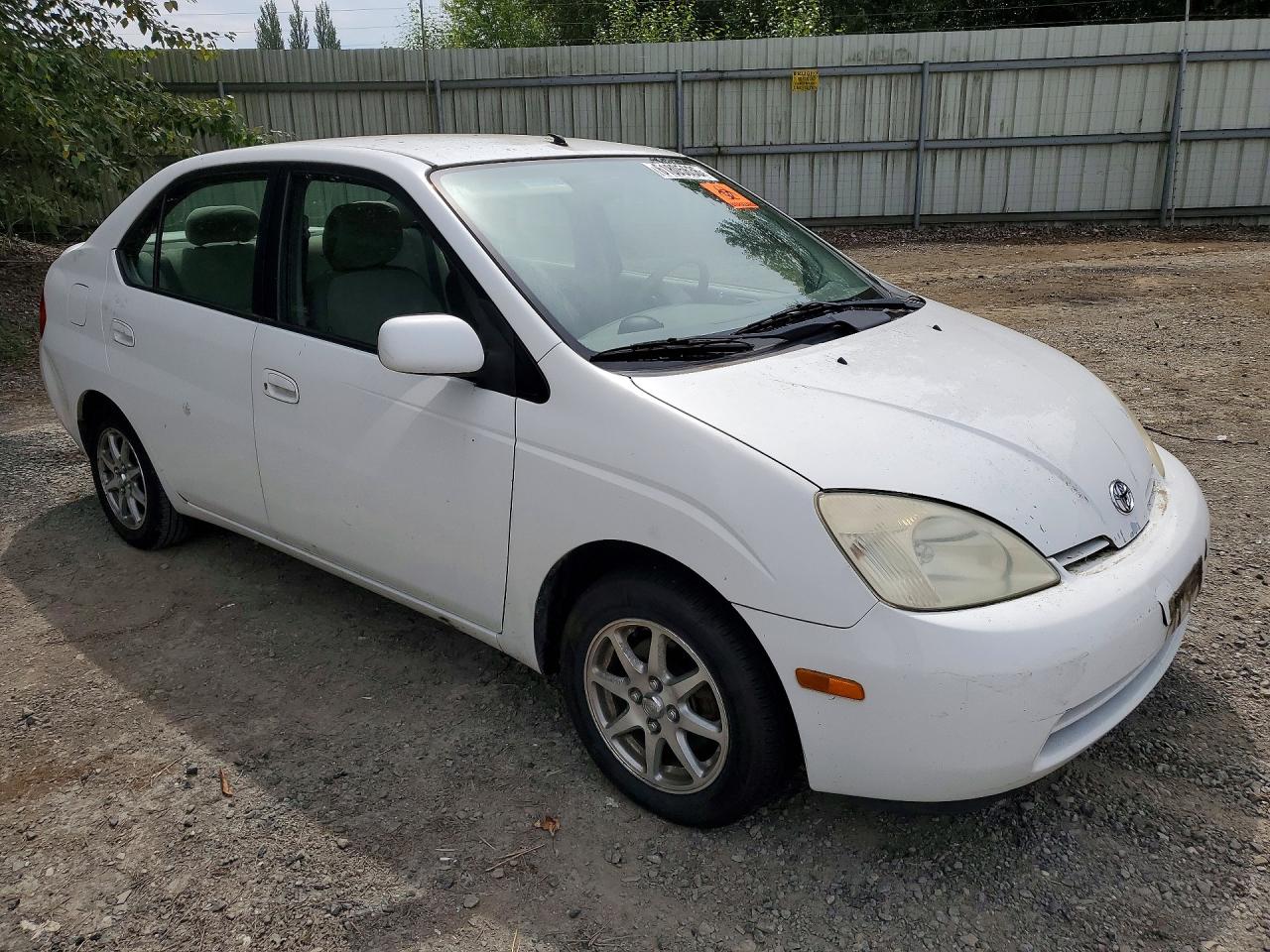 2002 Toyota Prius Base White vin: JT2BK18U520062988