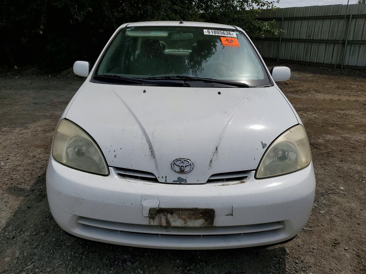 2002 Toyota Prius Base White vin: JT2BK18U520062988