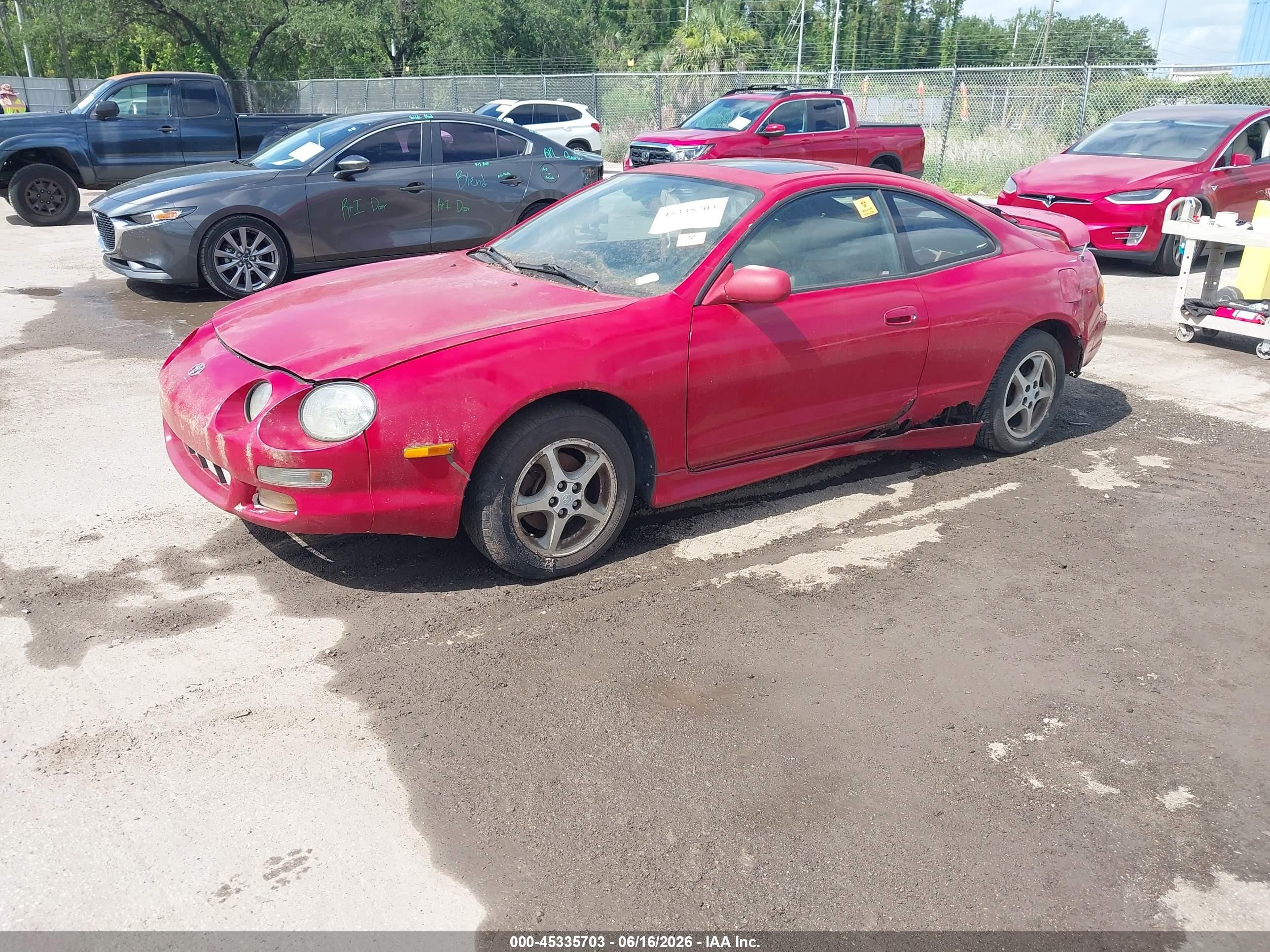 1999 Toyota Celica Gt Красный vin: JT2DG02T7X0057609