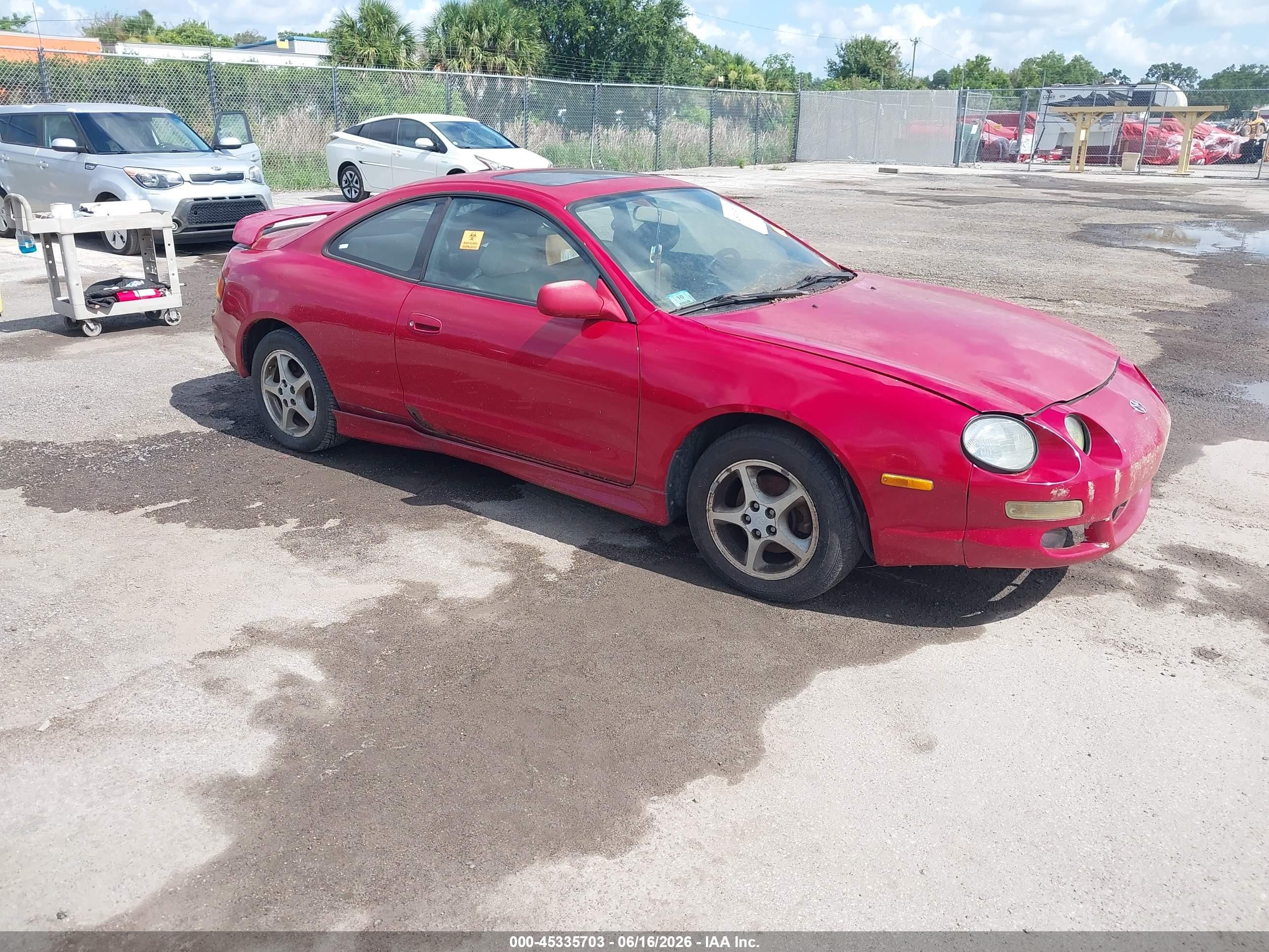 1999 Toyota Celica Gt Красный vin: JT2DG02T7X0057609