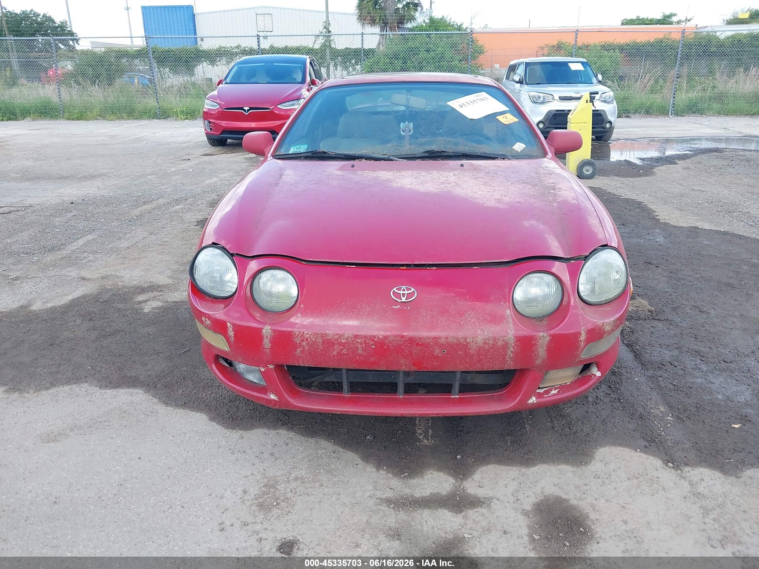 1999 Toyota Celica Gt Красный vin: JT2DG02T7X0057609