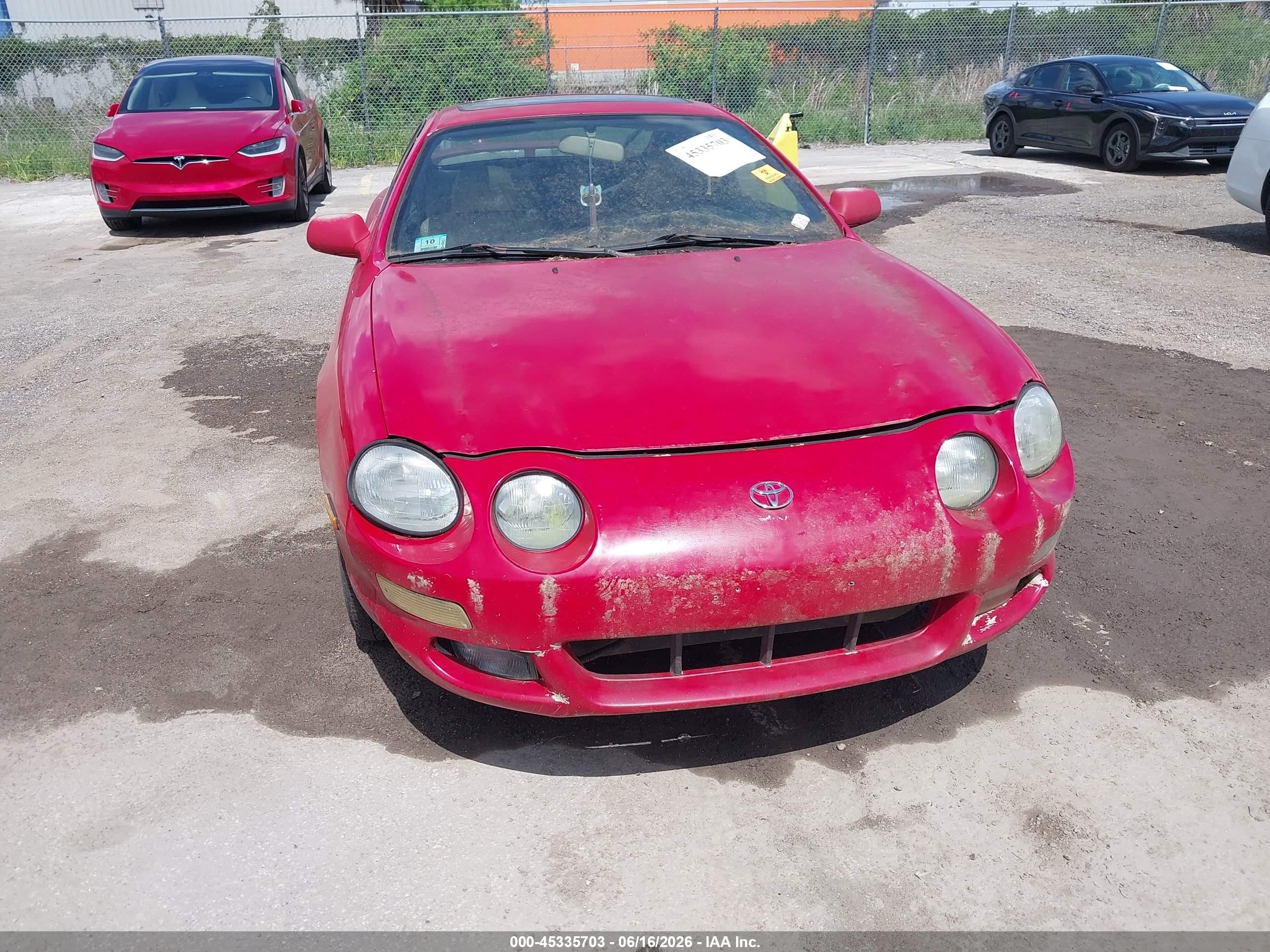 1999 Toyota Celica Gt Красный vin: JT2DG02T7X0057609
