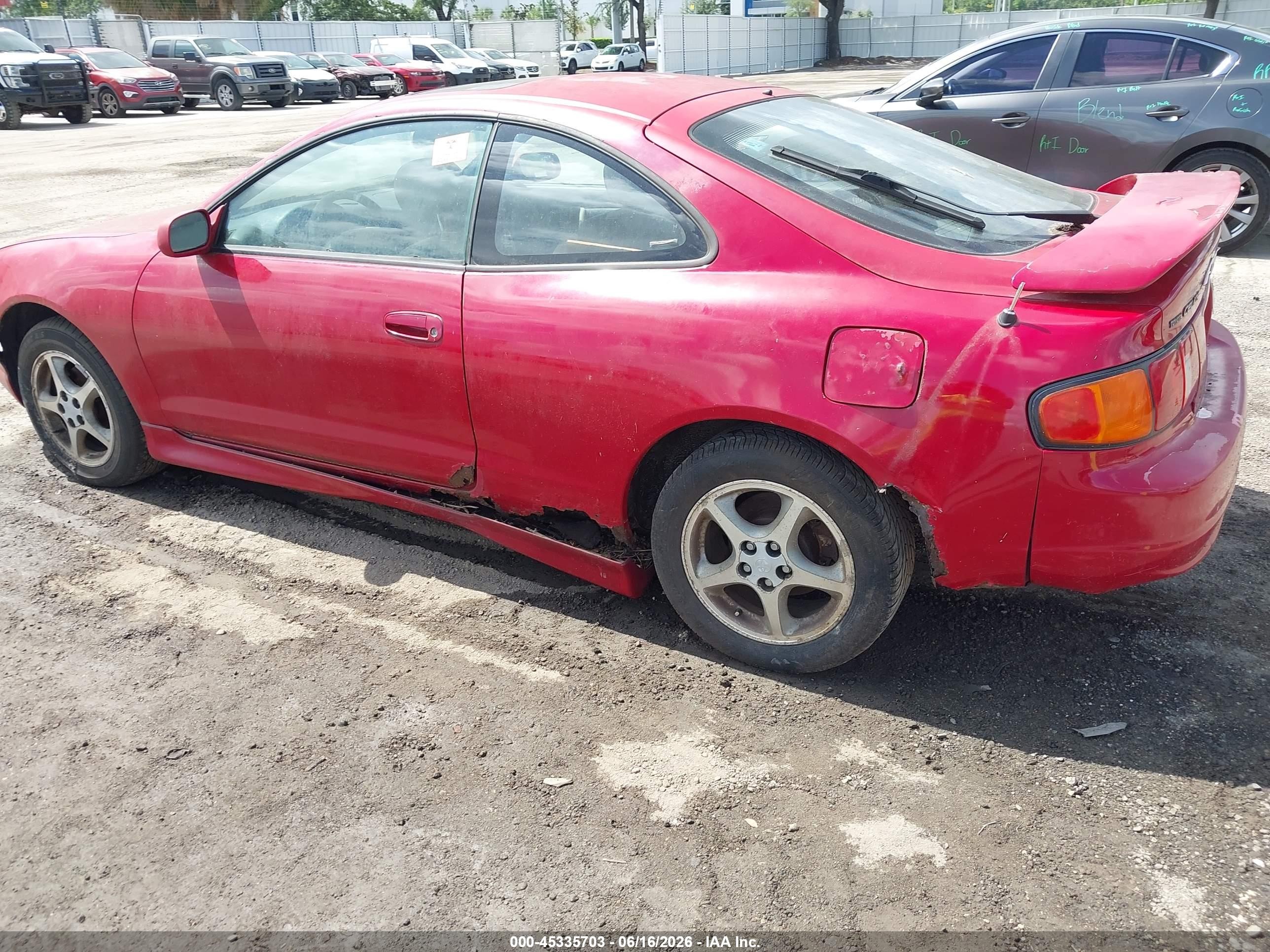 1999 Toyota Celica Gt Красный vin: JT2DG02T7X0057609