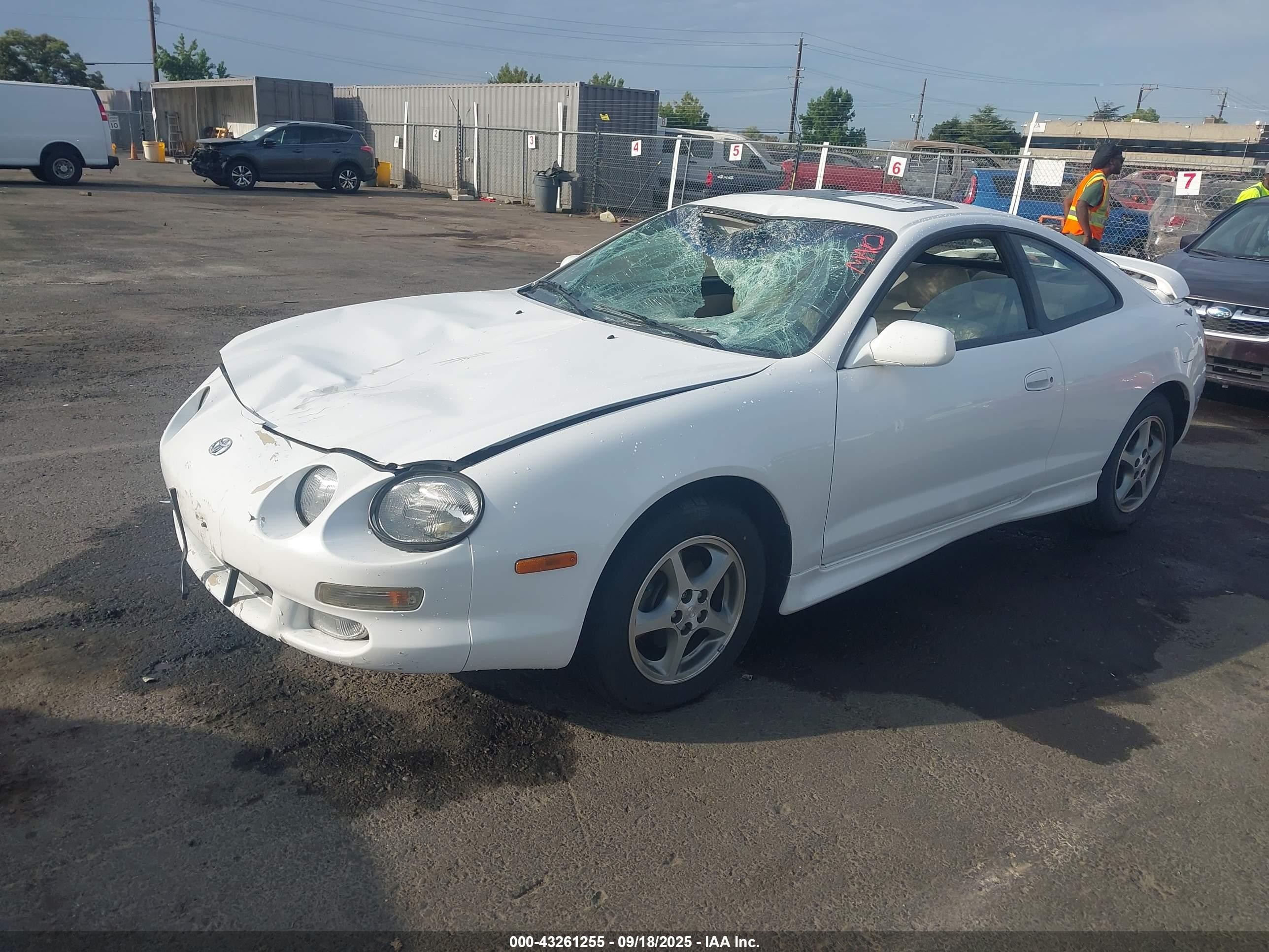 1998 Toyota Celica Gt White vin: JT2DG02TXW0051544