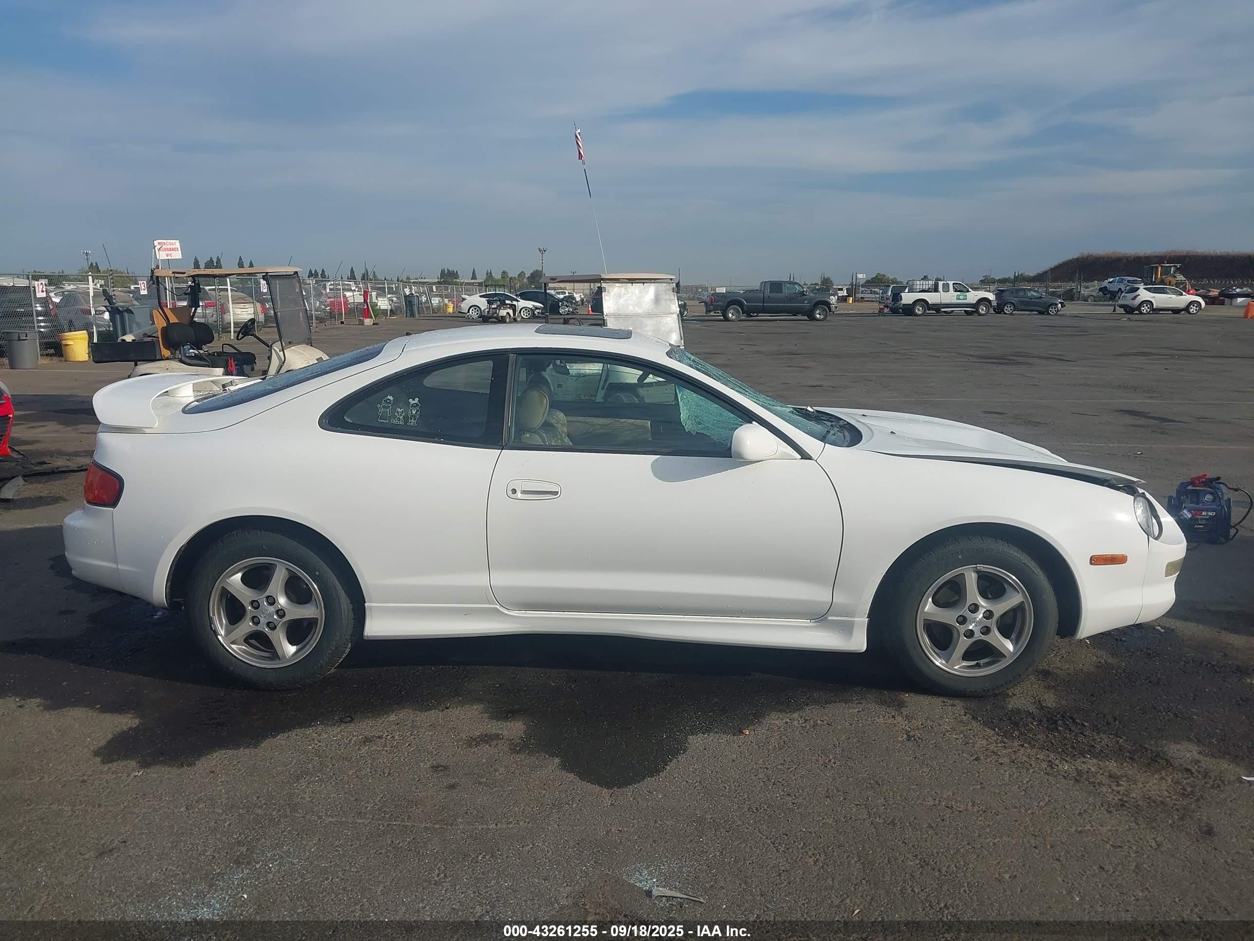 1998 Toyota Celica Gt White vin: JT2DG02TXW0051544