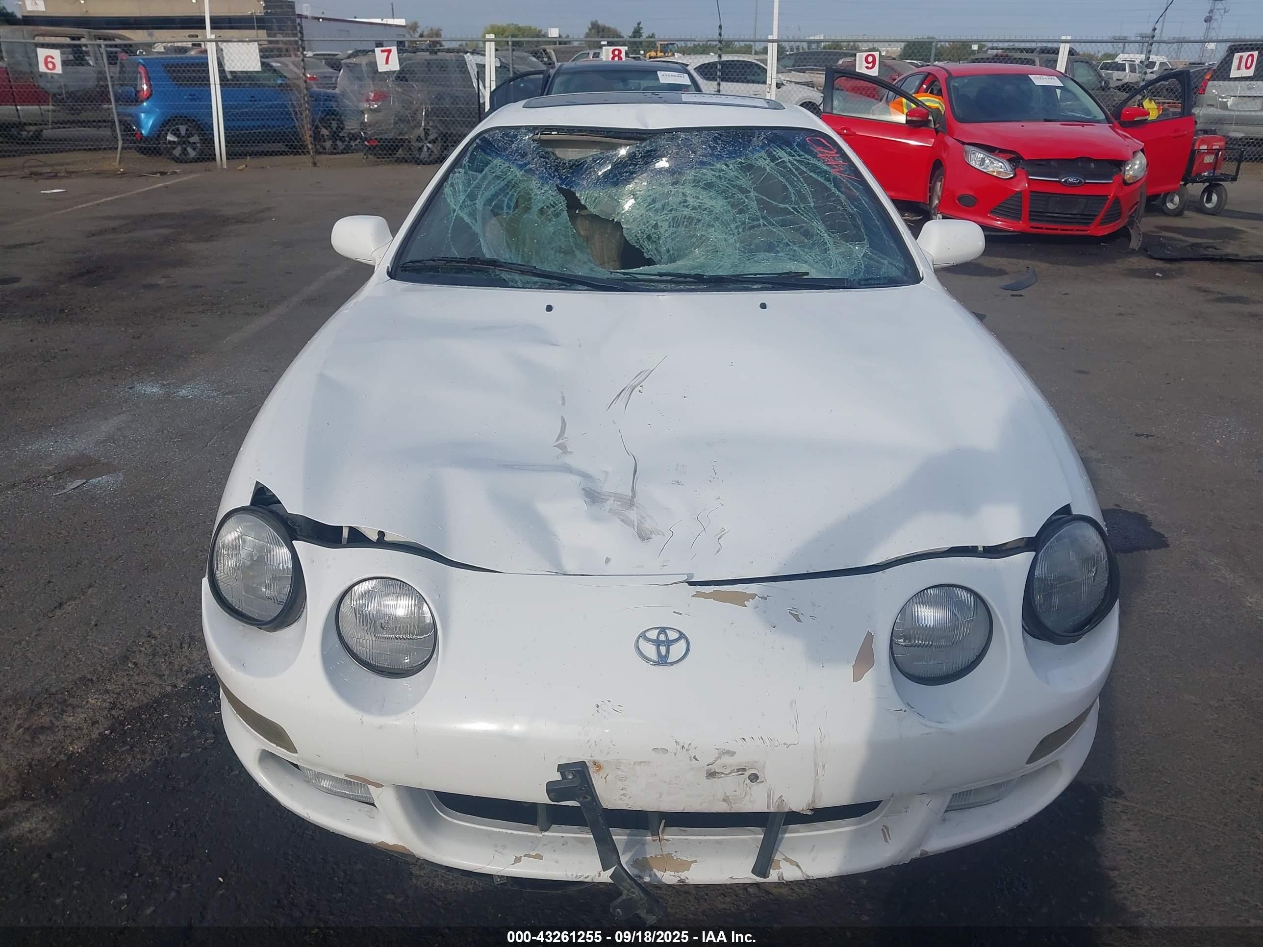 1998 Toyota Celica Gt White vin: JT2DG02TXW0051544