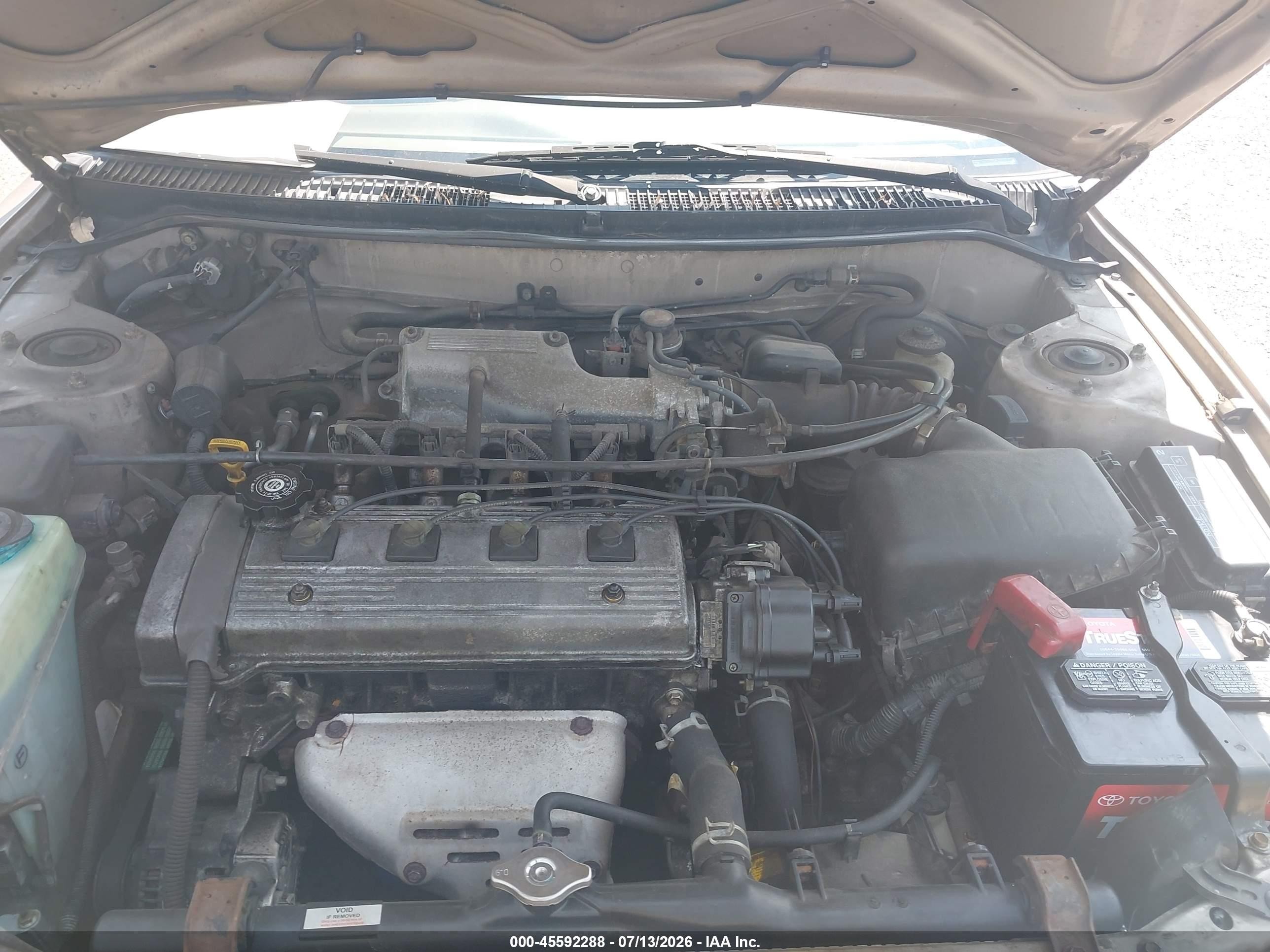 1996 Toyota Corolla Dx Gold vin: JT2EB02E7T0109495