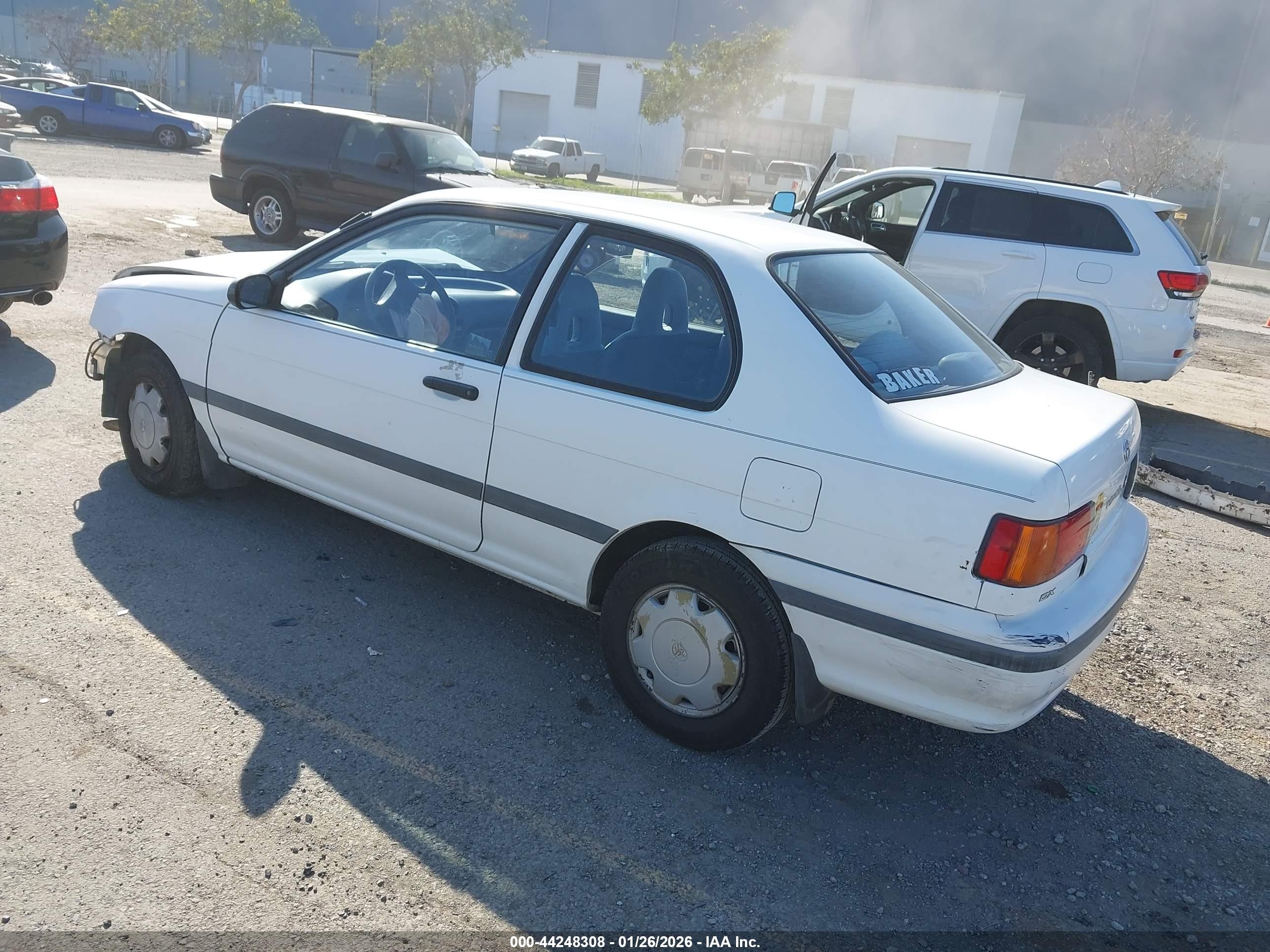 1994 Toyota Tercel Dx White vin: JT2EL43S8R0466606