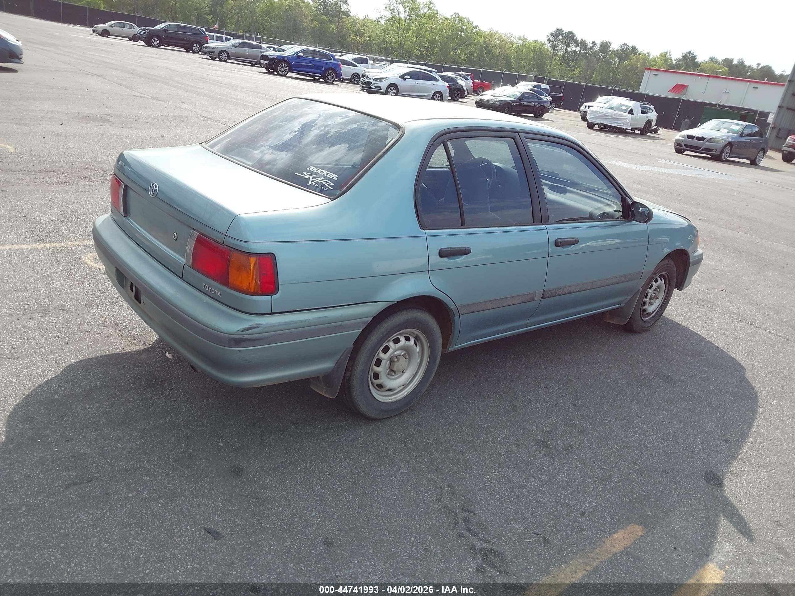 1994 Toyota Tercel Dx Turquoise vin: JT2EL43T3R0487744
